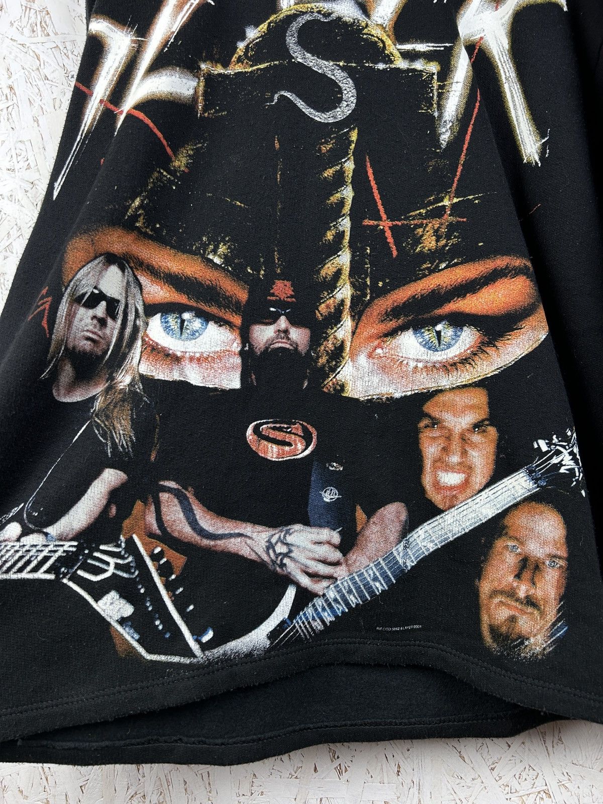 Band Tees Vintage 2001 Slayer God Hates Us All Rare Hoodie Black Size US XL / EU 56 / 4 - 3 Thumbnail