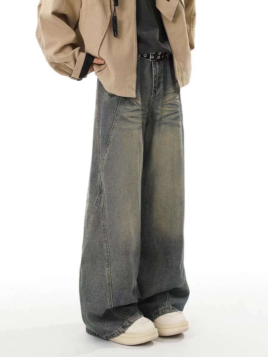 Japanese Brand × Jean Vintage washed loose fit straight leg jeans Size US 32 / EU 48 - 5 Thumbnail