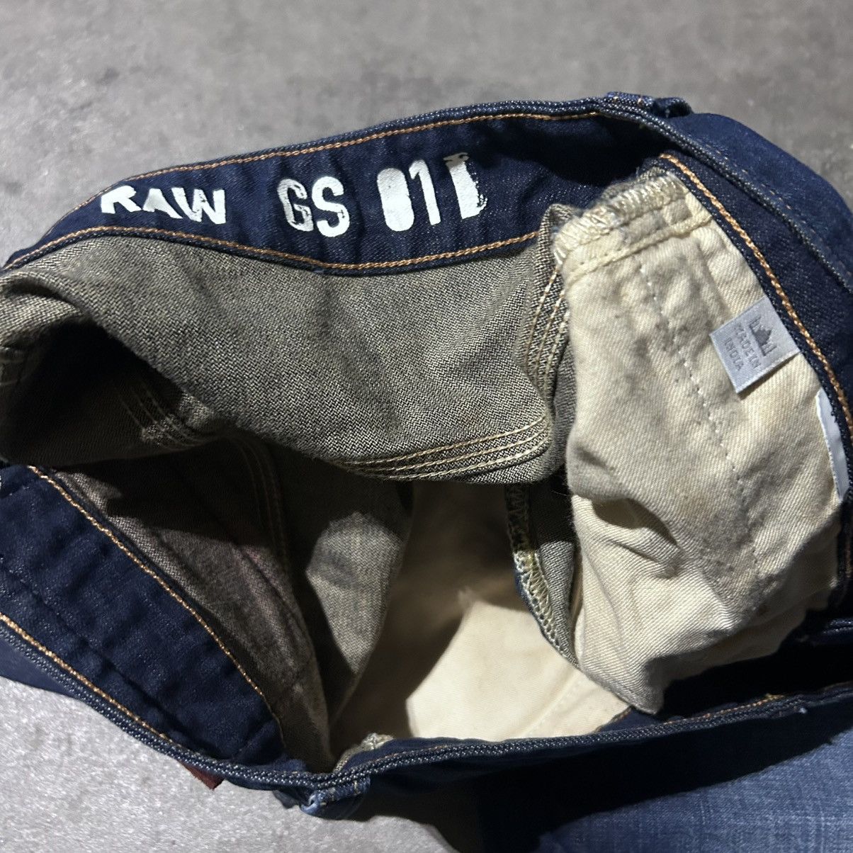 G-Star G star raw blue indigo denim jeans straight leg Size US 31 - 4 Thumbnail