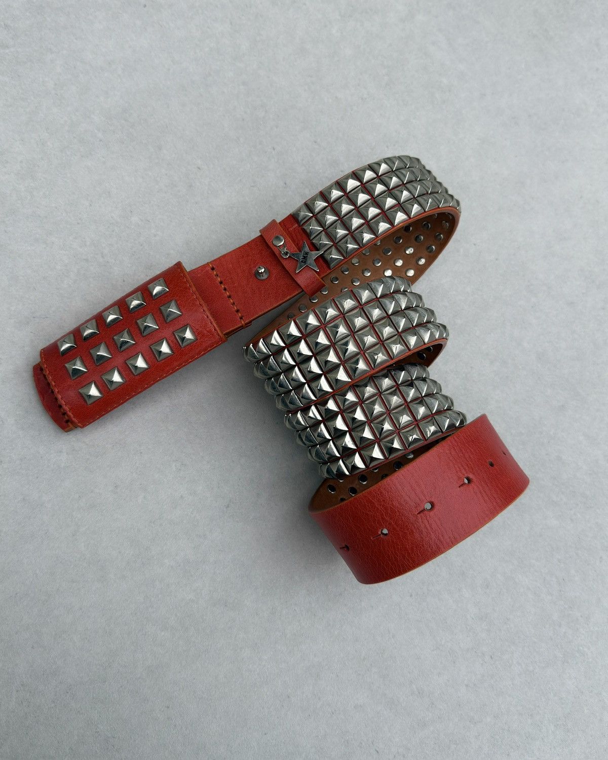 Andrew Mackenzie AW2008 Andrew Mackenzie Studded Punk Leather Belt Size ONE SIZE - 1 Thumbnail