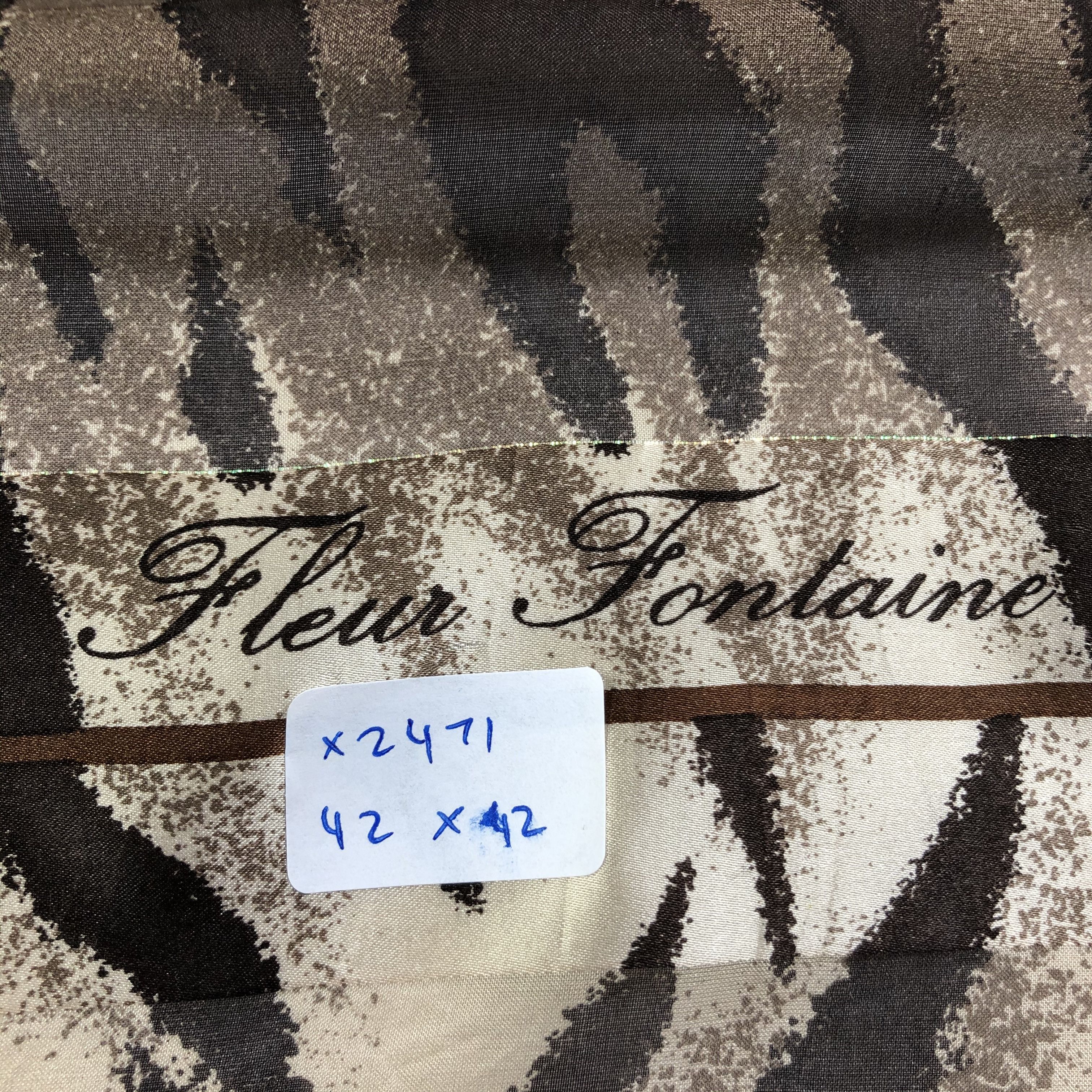 Vintage Vintage Fleur Fontaine Silk Scarf Size ONE SIZE - 7 Thumbnail