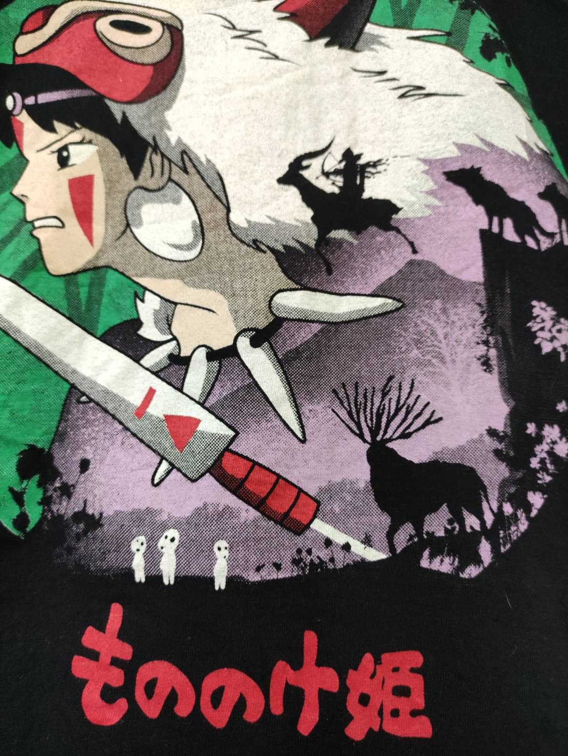 Anime Princess Mononoke Anime T-Shirt Size US L / EU 52-54 / 3 - 4 Thumbnail