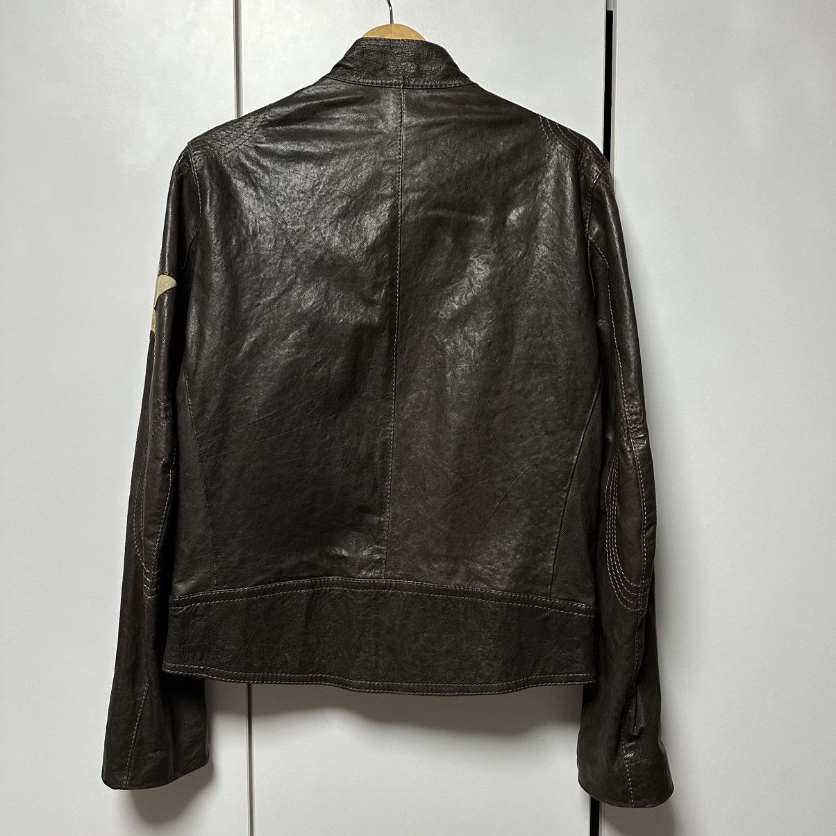 Leather Le Sentier Leather Jacket Luxury Vintage Rare Moto Size L / US 10 / IT 46 - 11 Thumbnail