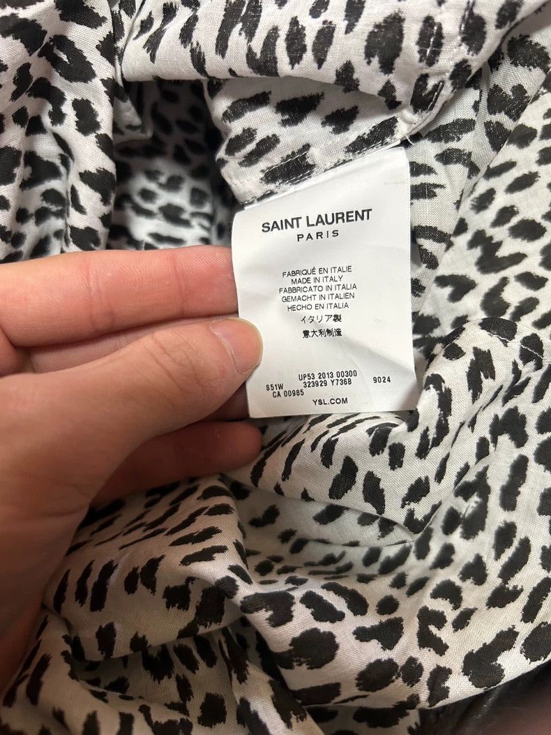 Saint Laurent Paris Saint Laurent size 41 13FW First Year Snow Leopard Shirt 2 Size US L / EU 52-54 / 3 - 4 Thumbnail