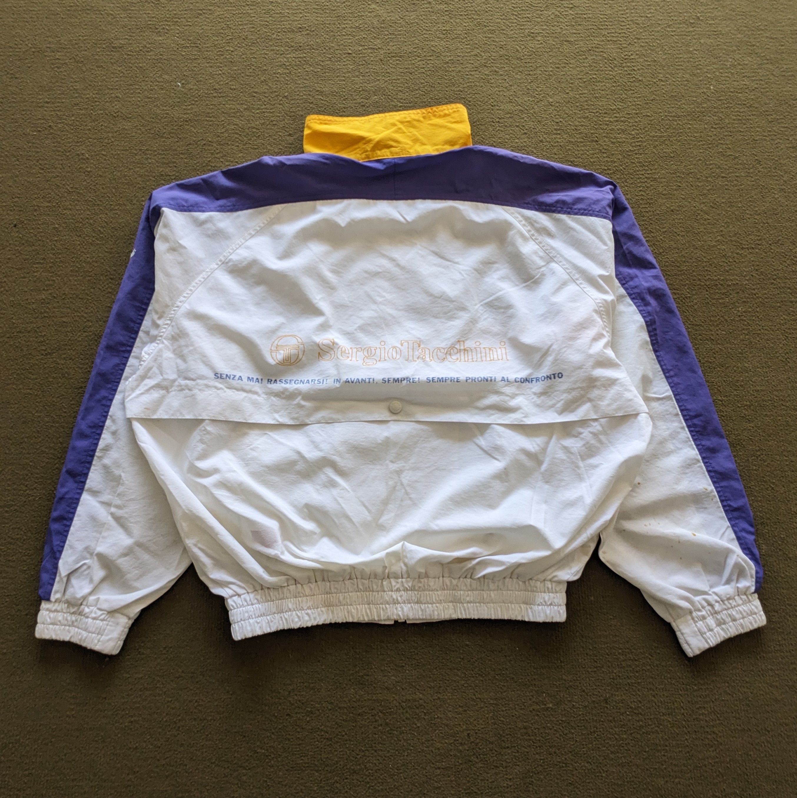 Sergio Tacchini Vintage SERGIO TACCHINI Windbreaker Jacket Size US L / EU 52-54 / 3 - 3 Thumbnail