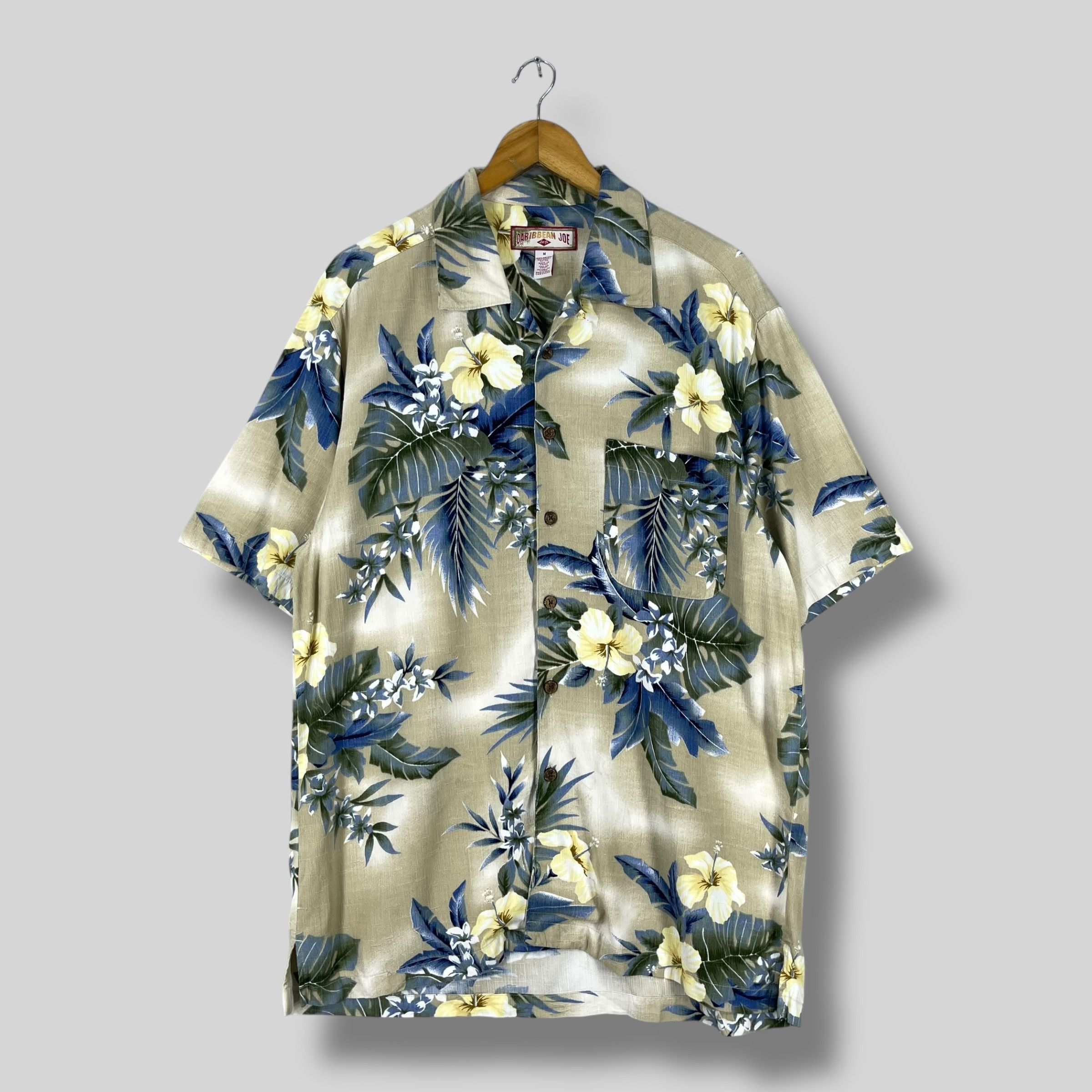 Vintage Vintage CARRIBEAN JOE Hibiscus Flower Motive Shirt Size US M / EU 48-50 / 2 - 1 Thumbnail