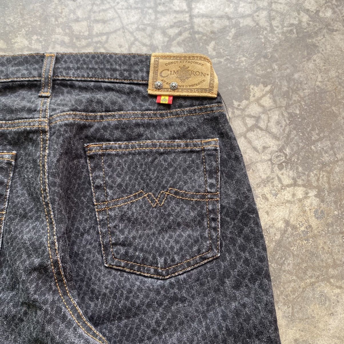 Hysteric Glamour × Japanese Brand Vintage CIMARRON SPAIN Snake Scale Stretchable Flared Jeans Size 27" / US 4 / IT 40 - 7 Thumbnail