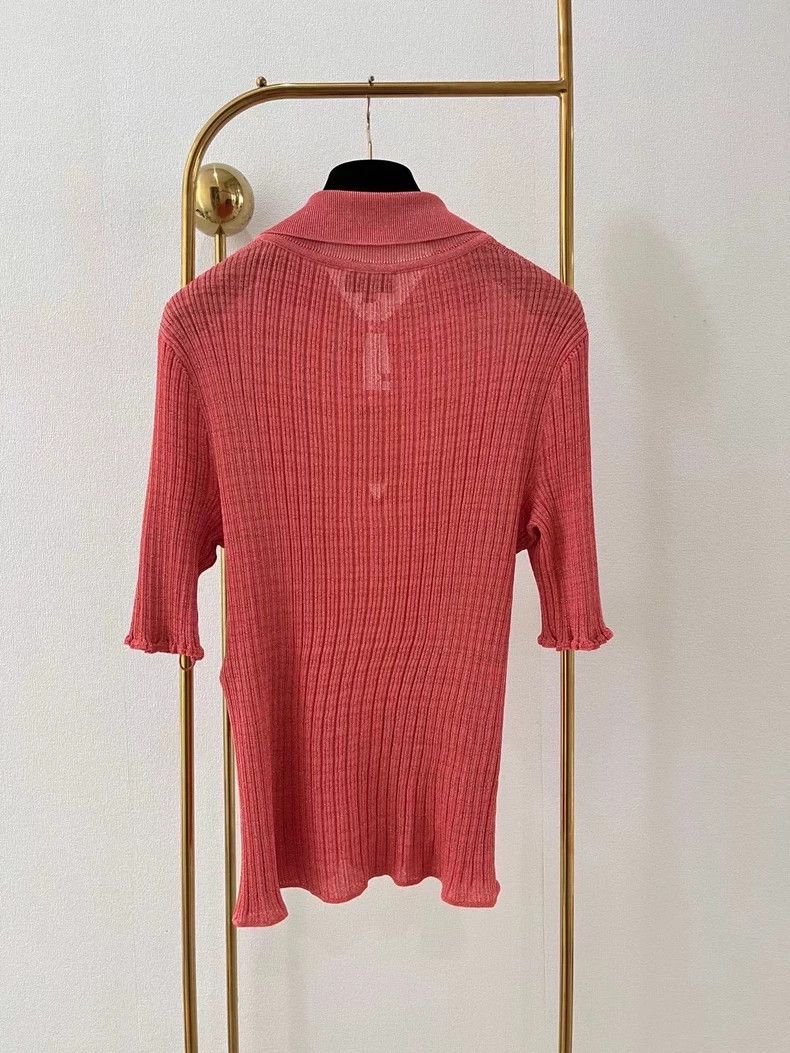 Chanel Chanel 22 Spring and summer orange diamond buckle knitted Size XS / US 0-2 / IT 36-38 - 2 Thumbnail