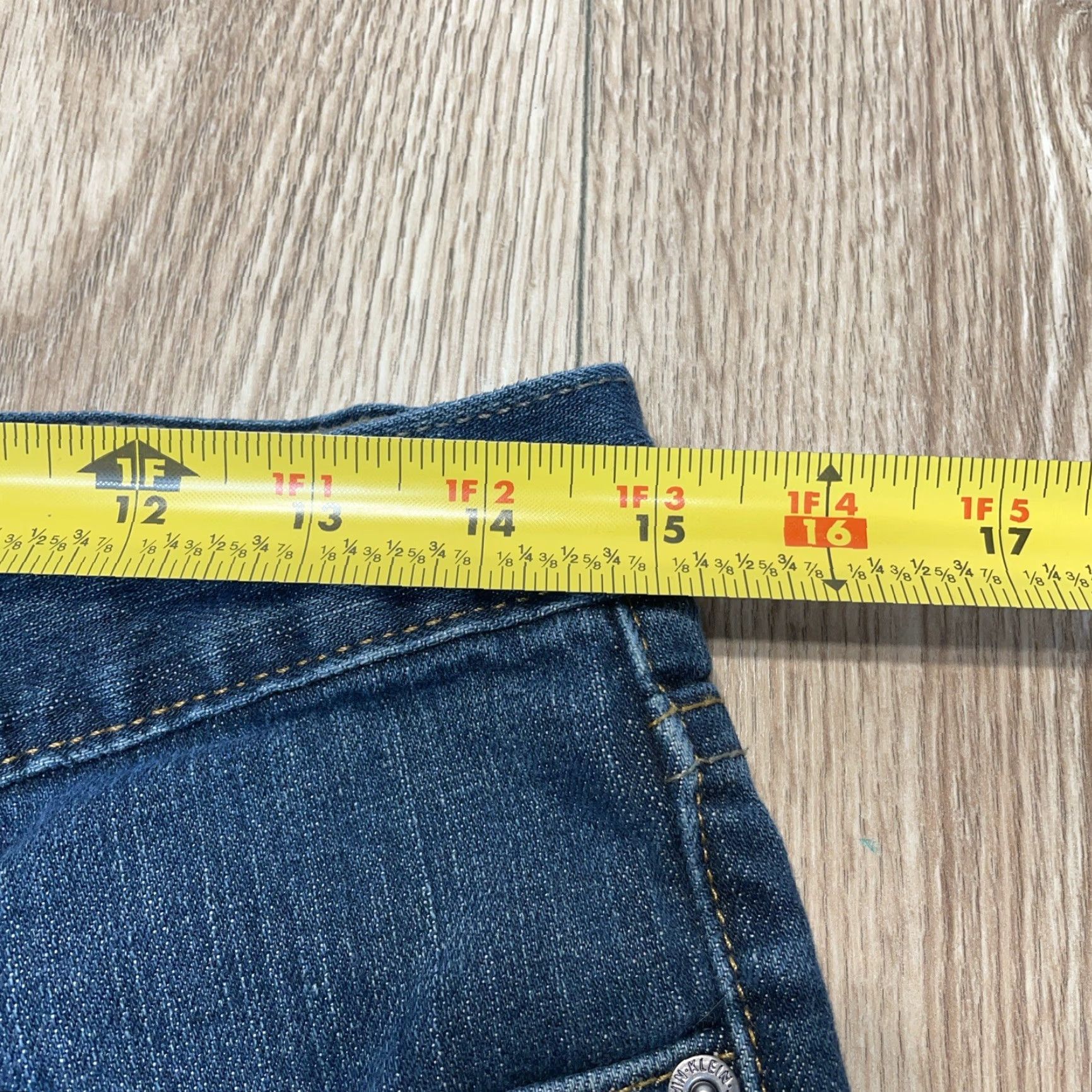 Calvin Klein VINTAGE Calvin Klein Flare Jeans Women's Size 6 Mid Rise Stretch Denim Blue Size 28" / US 6 / IT 42 - 5 Thumbnail