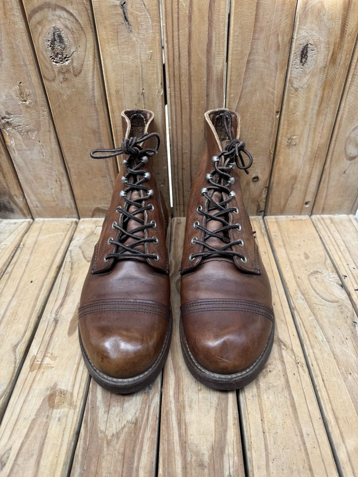 Red Wing Red Wing 8111 iron ranger Brown leather Boots UK 7.5 D Size US 8.5 / EU 41-42 - 2 Thumbnail
