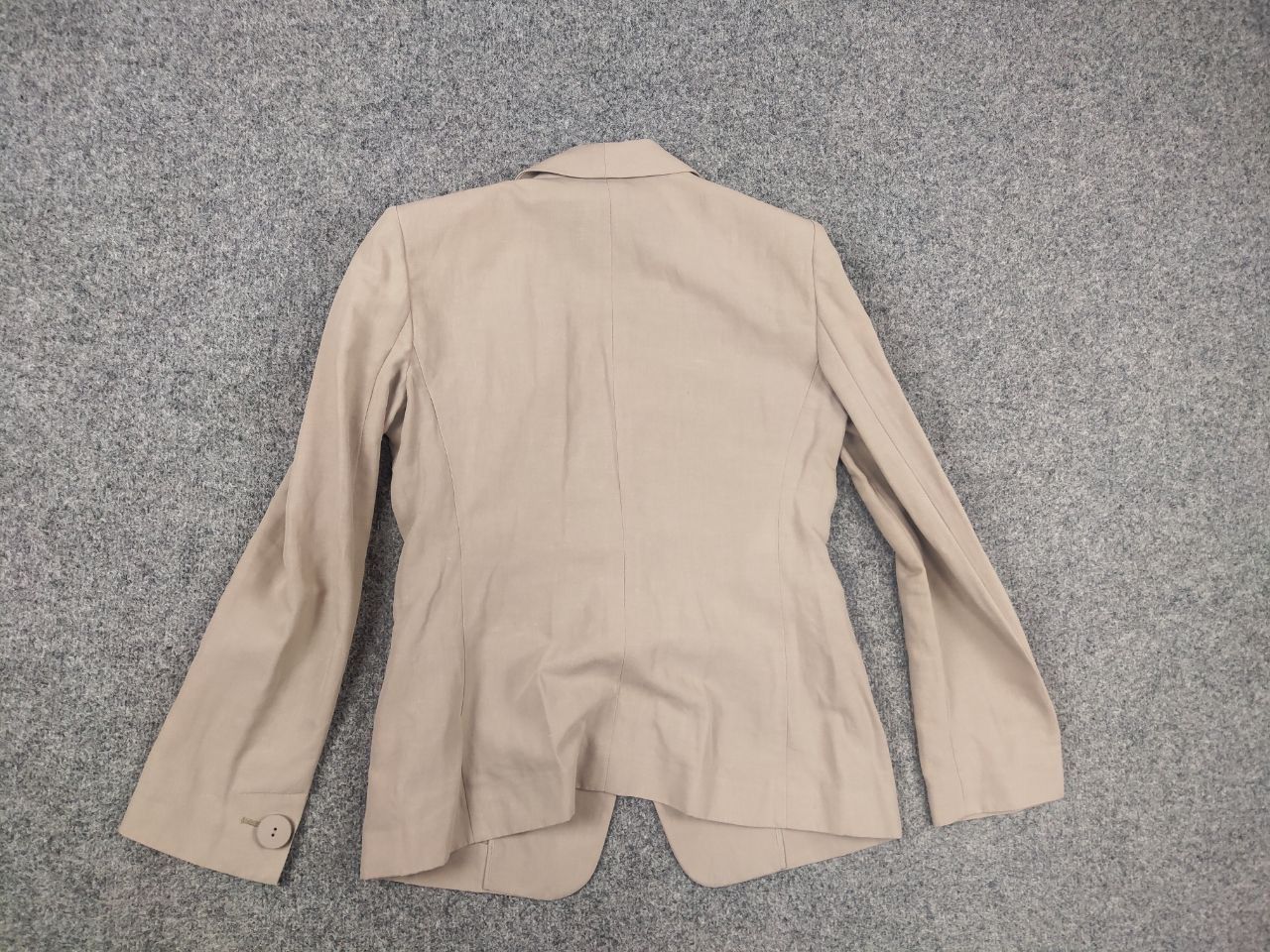 Giorgio Armani Giorgio Armani Knot lapel linen blend Beige Blazer Jacket Size M / US 6-8 / IT 42-44 - 12 Thumbnail