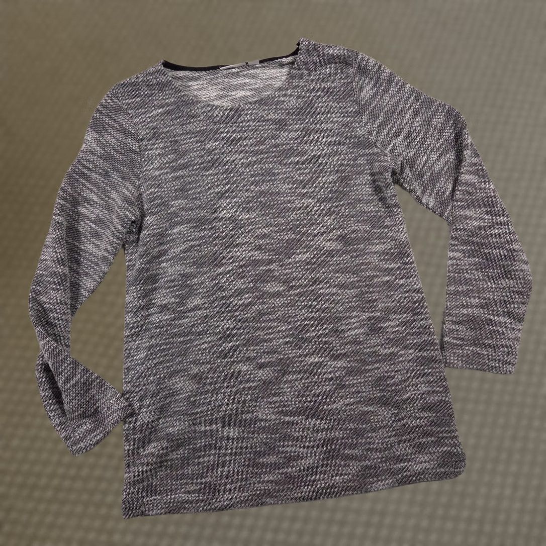 Croft & Barrow Croft & Barrow Sweater Womens Medium Gray Knit Pullover Long Sleeve Cotton Blend Size M / US 6-8 / IT 42-44 - 1 Thumbnail