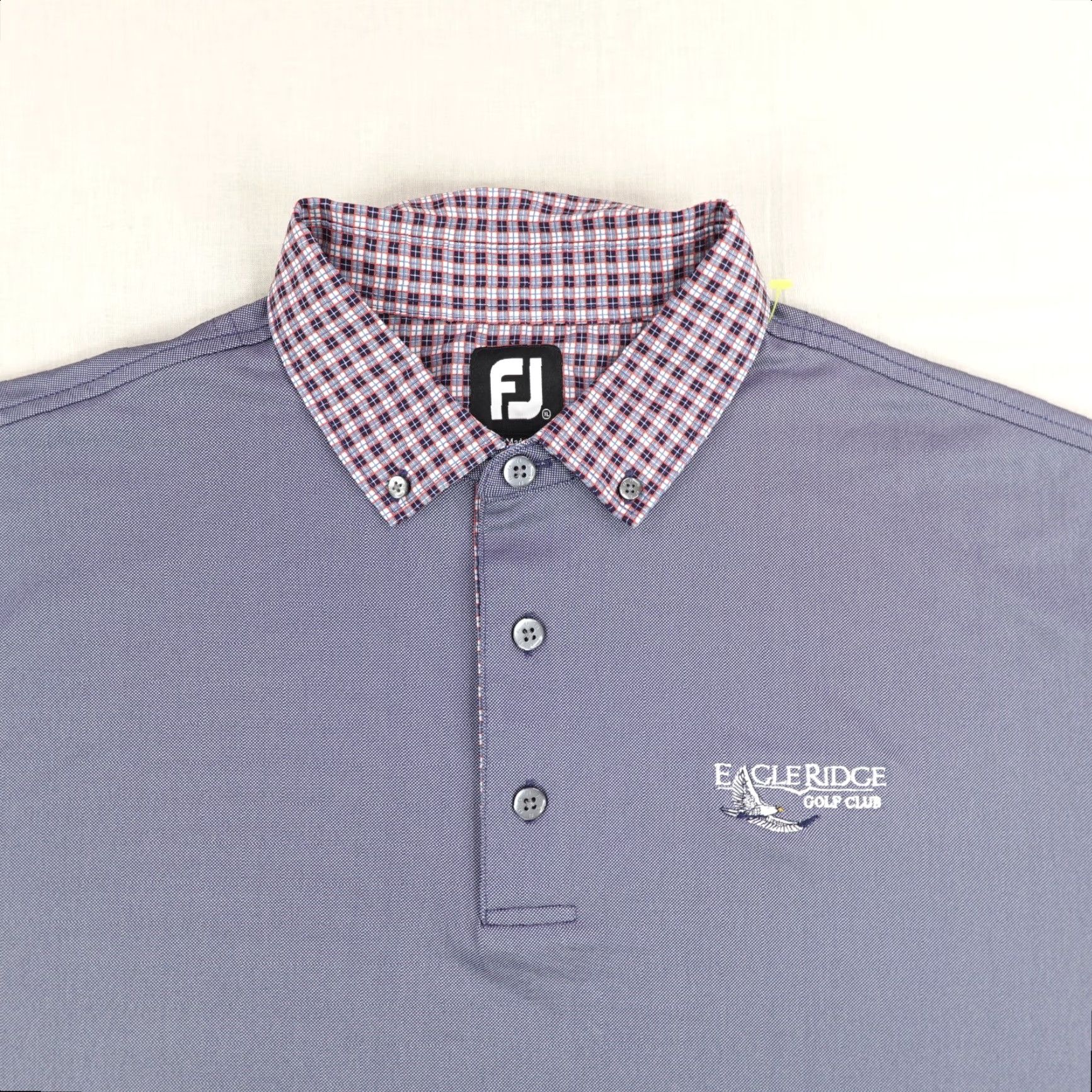 Footjoy FootJoy Polo Shirt Men XL Blue Eagle Ridge Golf Club Performance Contrast Collar Polo Shirt Sports Athleisure Breathable Golf Mens XL Blue FootJoy Size US XL / EU 56 / 4 - 2 Thumbnail