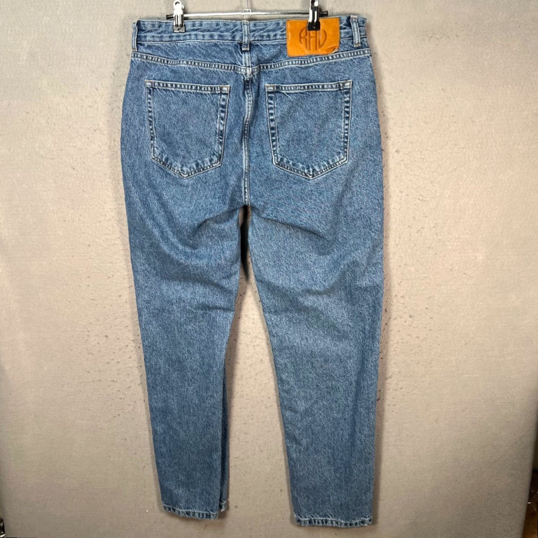 Zara Zara x Rhude Jeans Mens Size 32 Blue 100% Cotton Denim Straight Leg 5-Pocket Design Vintage N/A Size US 32 / EU 48 - 2 Thumbnail