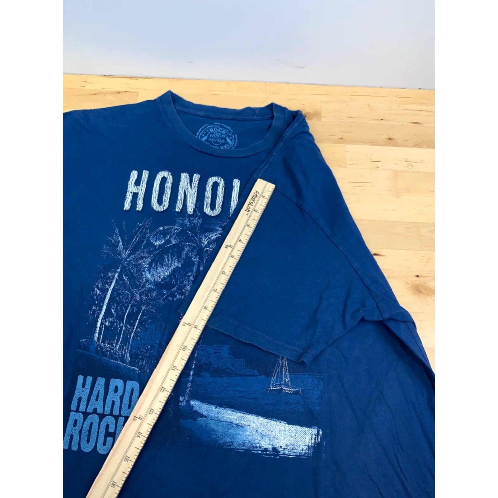 Hard Rock Cafe Hard Rock Cafe Shirt Mens XL Blue 11839 Graphic Print Short Sleeve Crew Neck T-Shirt Rock Music Casual Men Size US XL / EU 56 / 4 - 6 Thumbnail