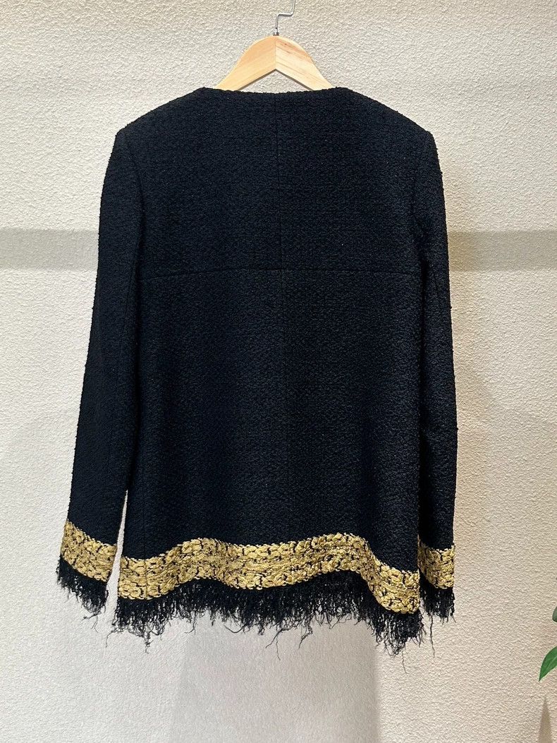 Chanel Chanel Metropolitan Series Black Gold-plated Jacket Size XXS / US 00 / IT 34 - 2 Thumbnail