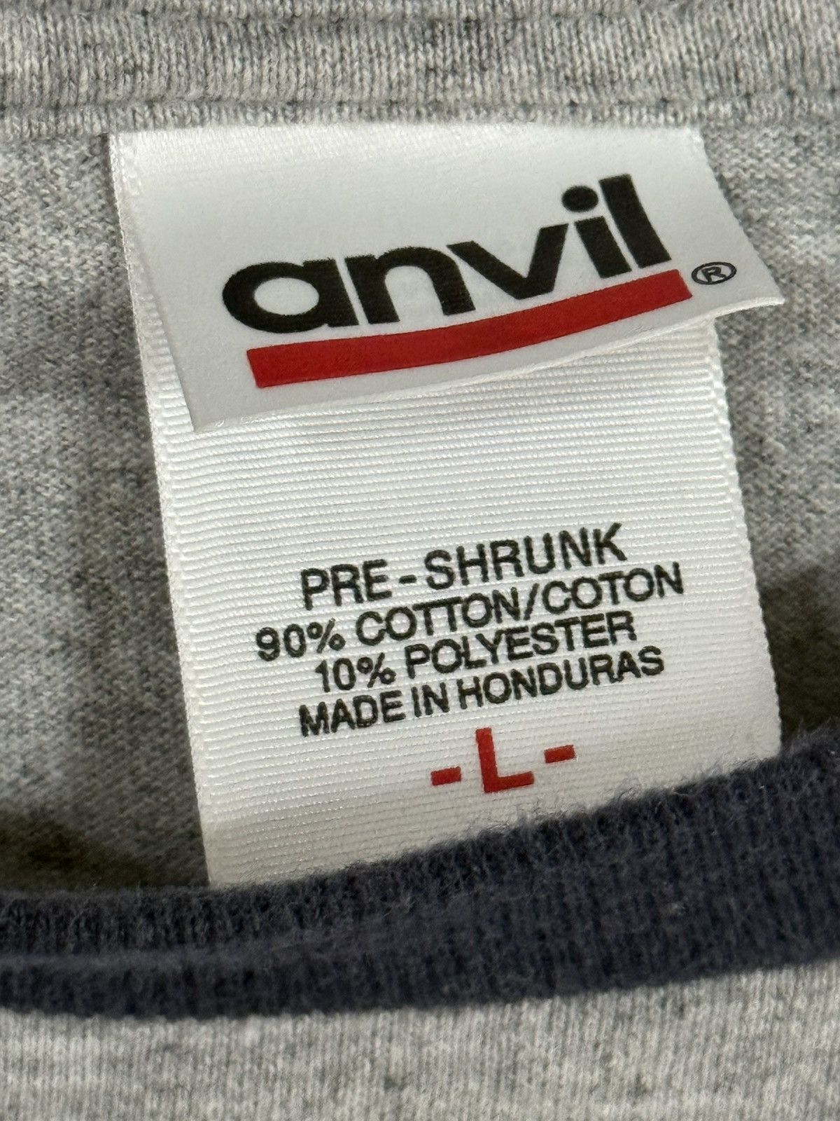 Vintage Skydive Space Land Ringer Sky Diving Tee Grey Blue Large Size US L / EU 52-54 / 3 - 2 Thumbnail