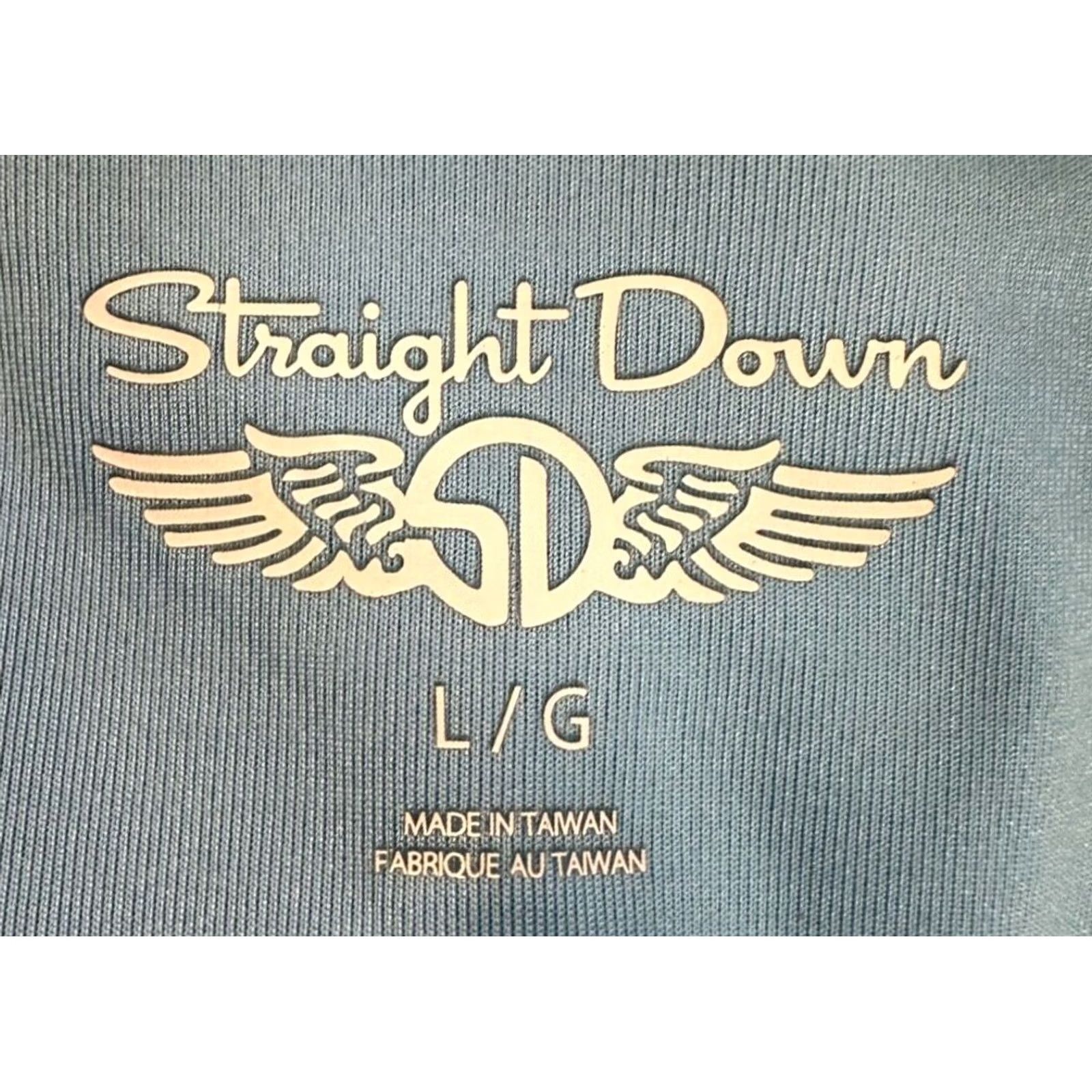 Vintage Straight Down Golf Polo Shirt Adult Large Blue Balance Stripe Short Sleeve Mens Regular Fit Size US L / EU 52-54 / 3 - 4 Thumbnail
