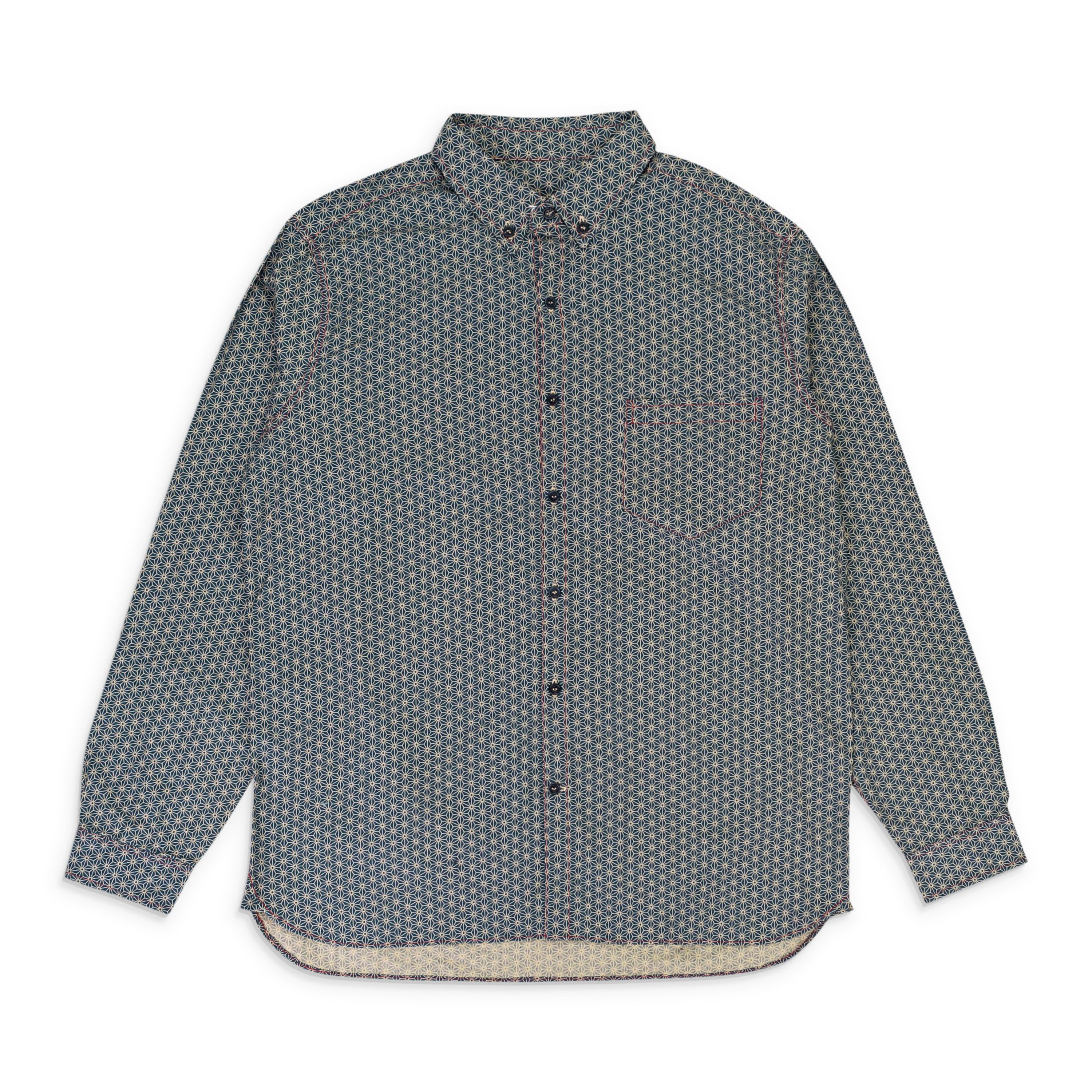 Freemans Sporting Club Green Geometric Button Down Shirt Size S Size US S / EU 44-46 / 1 - 1 Thumbnail