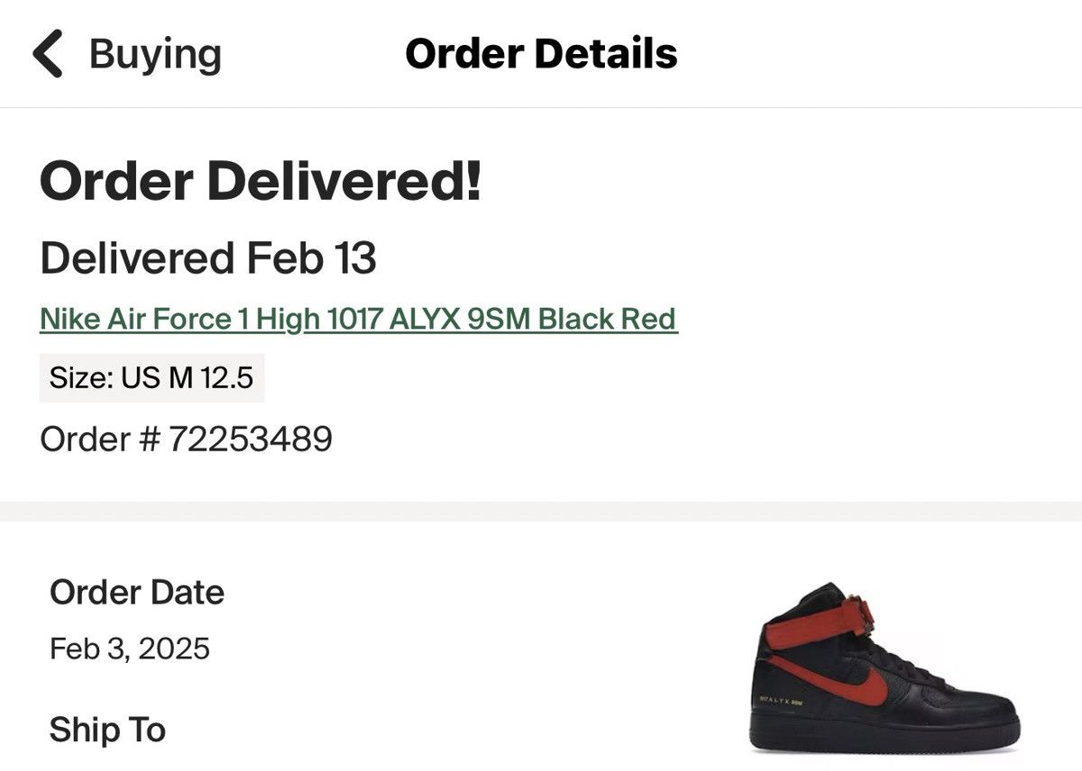 Alyx × Nike Nike Air Force 1 High 1017 ALYX 9SM “Black / Red” Size US 12.5 / EU 45-46 - 7 Thumbnail