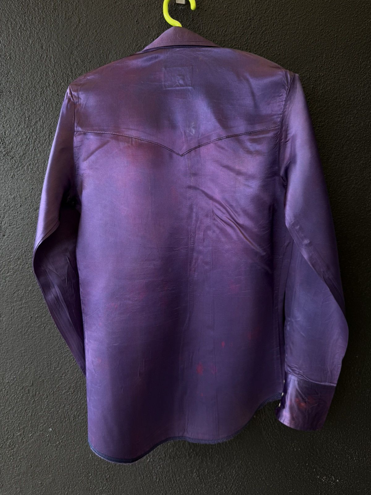 Wrangler Vintage 70s Wrangler Purple 100% Acetate Western Shirt (32) Size S / US 4 / IT 40 - 11 Thumbnail