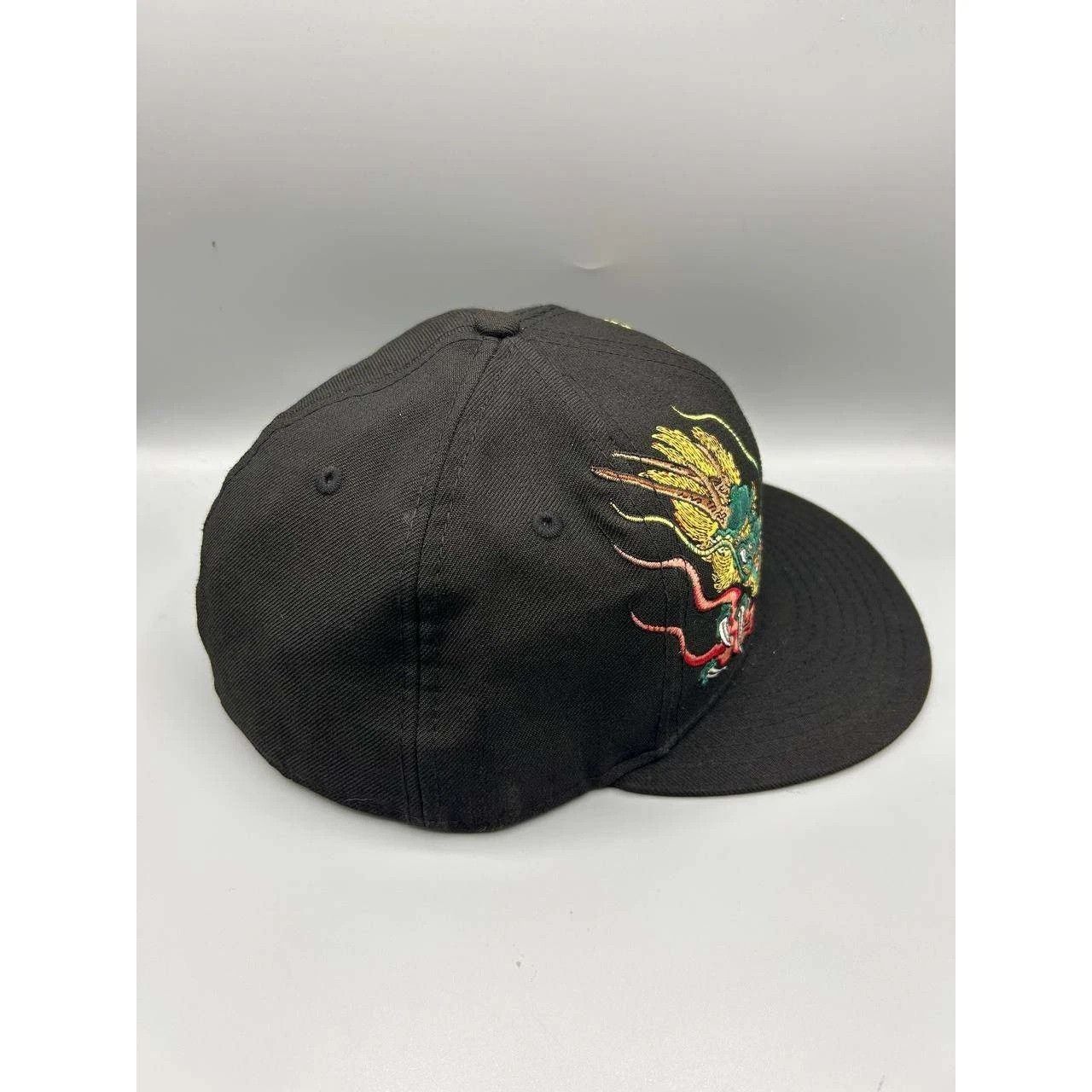 New Era Masumi Ishikawa Dragon Hat Men 7 5/8 Black Fitted Cap Wool Size ONE SIZE - 4 Thumbnail