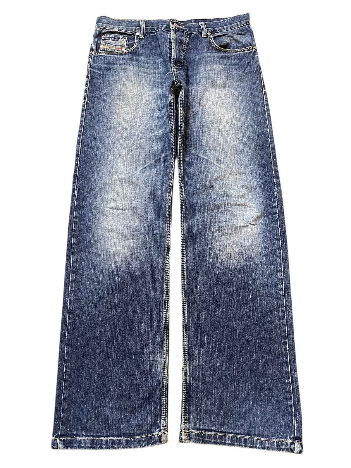 Diesel Vintage Diesel Industry Blue Faded Wash Style Loose Jeans Size US 34 / EU 50 - 1 Thumbnail
