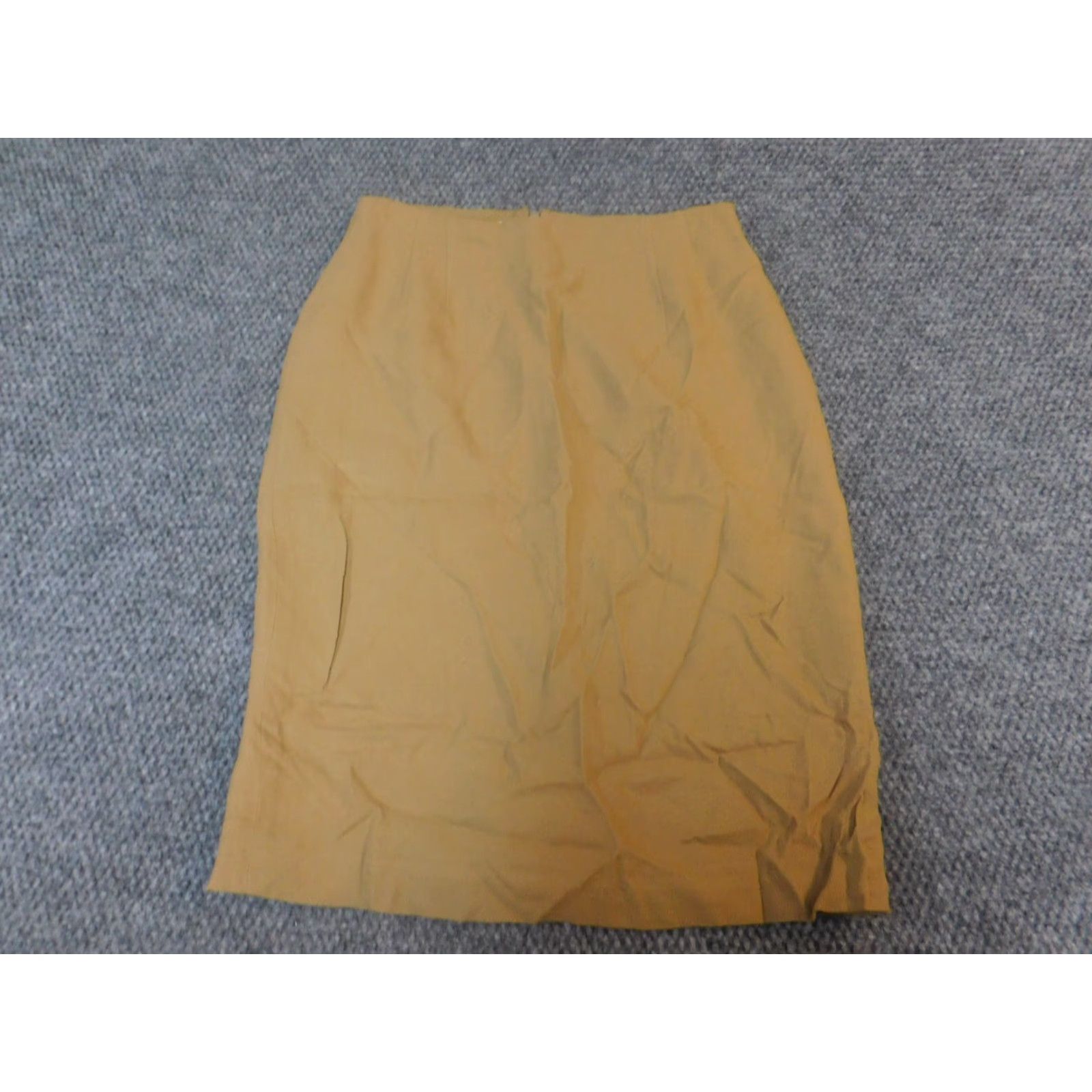 Jones New York Jones New York Womens Skirt 4 Beige A-Line Zip Skirt Knee Length Knit Cotton Wool Polyester Zipper Pockets Stretch Regular Womens Size 27" / US 4 / IT 40 - 2 Thumbnail