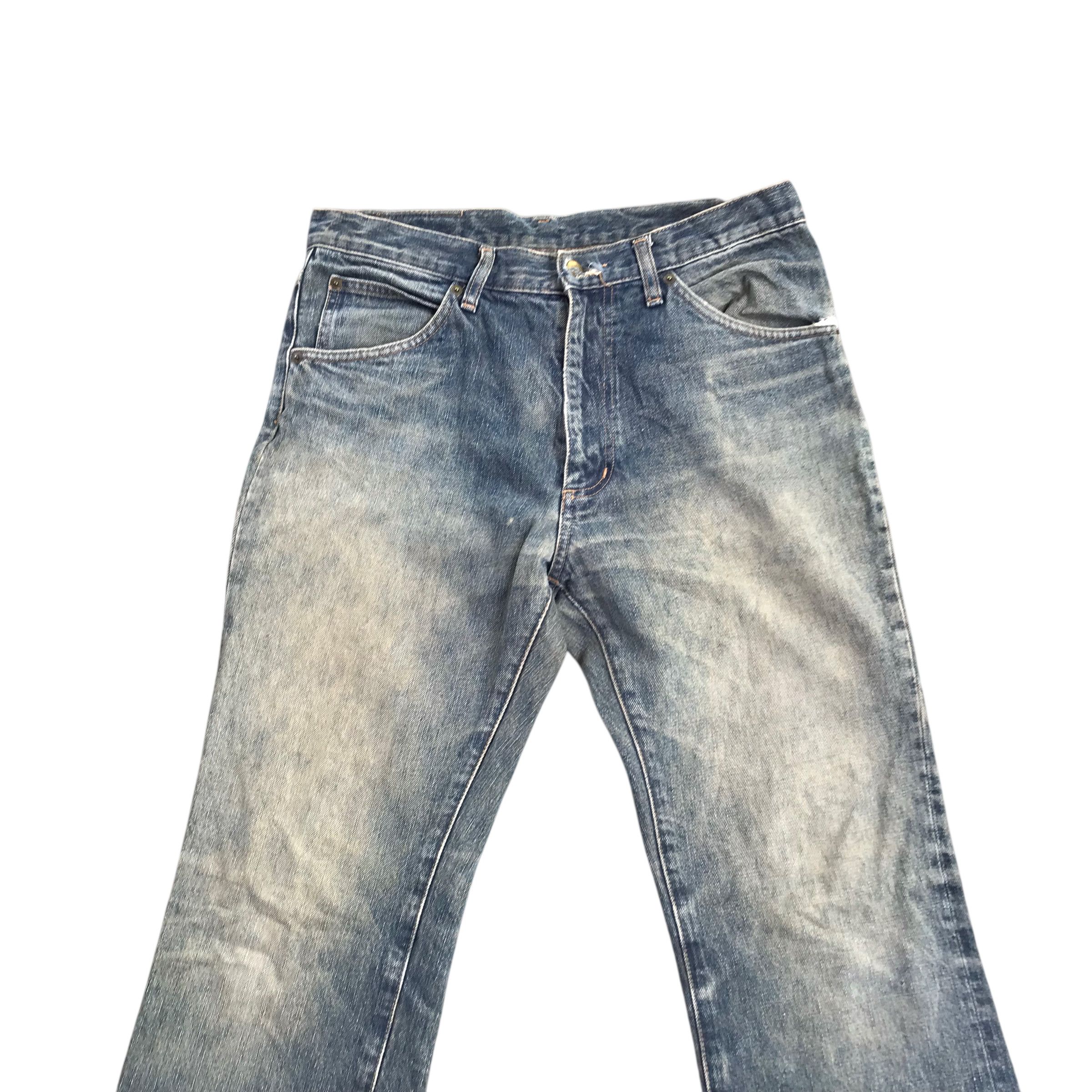 Tornado Mart FLARE!!Vintage 90s Wrangler Denim Flare Distressed-Size 31 Size US 31 - 9 Thumbnail