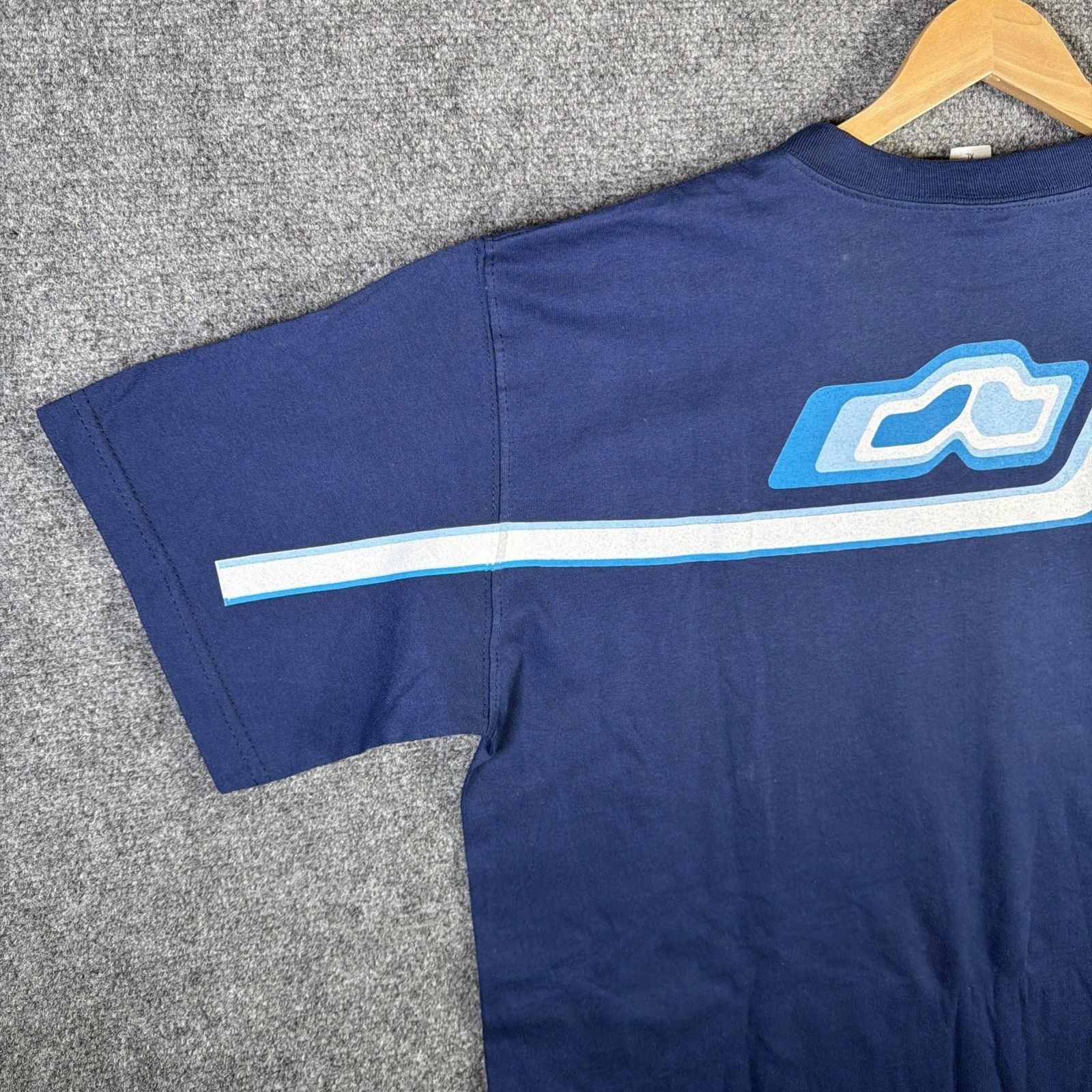 Lugz Vintage Skate Shirt Mens XL Navy 90s Lugz Box Logo Surf Rare Size US XL / EU 56 / 4 - 8 Thumbnail
