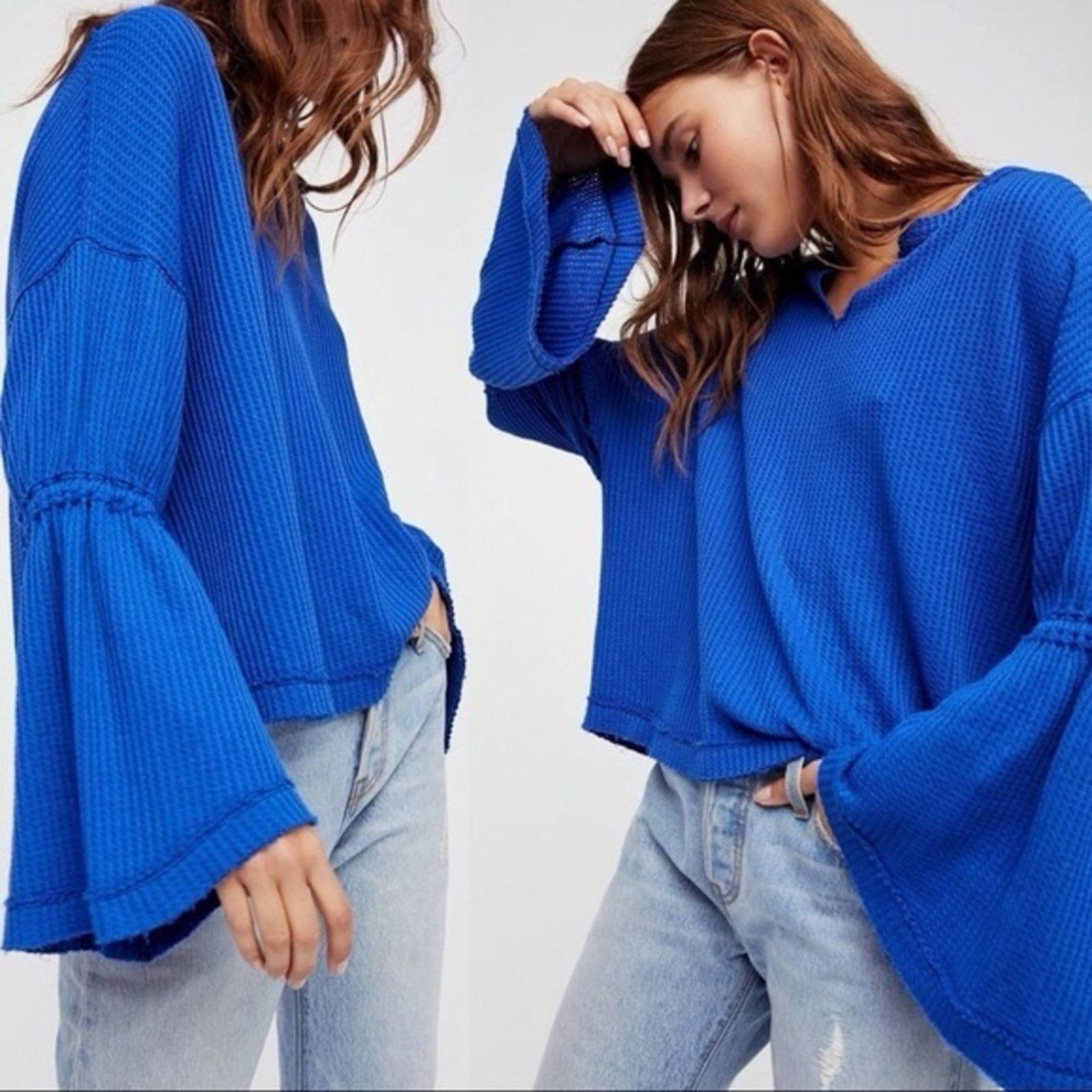 Free People Free People We The Free Dahlia Waffle Knit Top Women’s Small Size S / US 4 / IT 40 - 1 Thumbnail
