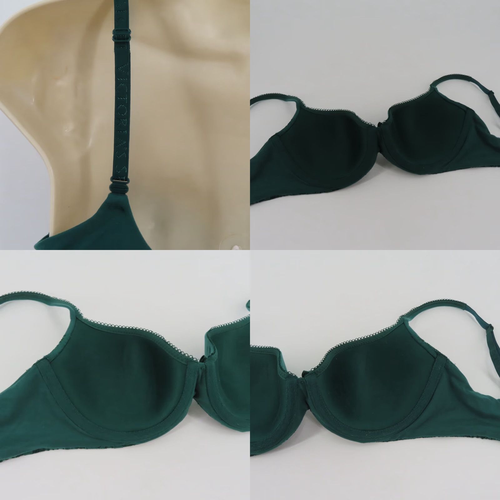 Victoria's Secret Victoria's Secret Body By Victoria Lined Demi Bra 32D Green Underwire Bow Size ONE SIZE - 8 Thumbnail