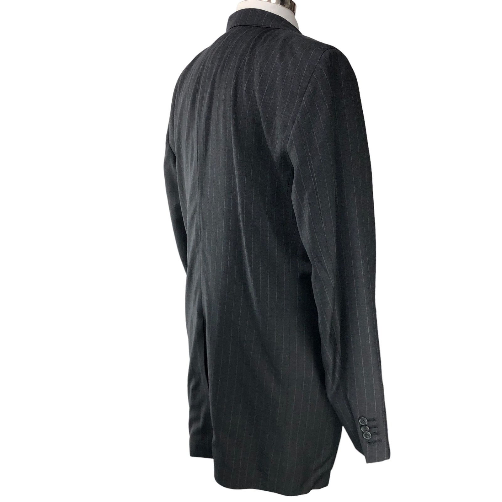 Southwick Southwick Mens Size 44XL Extra Long Suit 2 Piece Pinstripe Size 44L - 12 Thumbnail