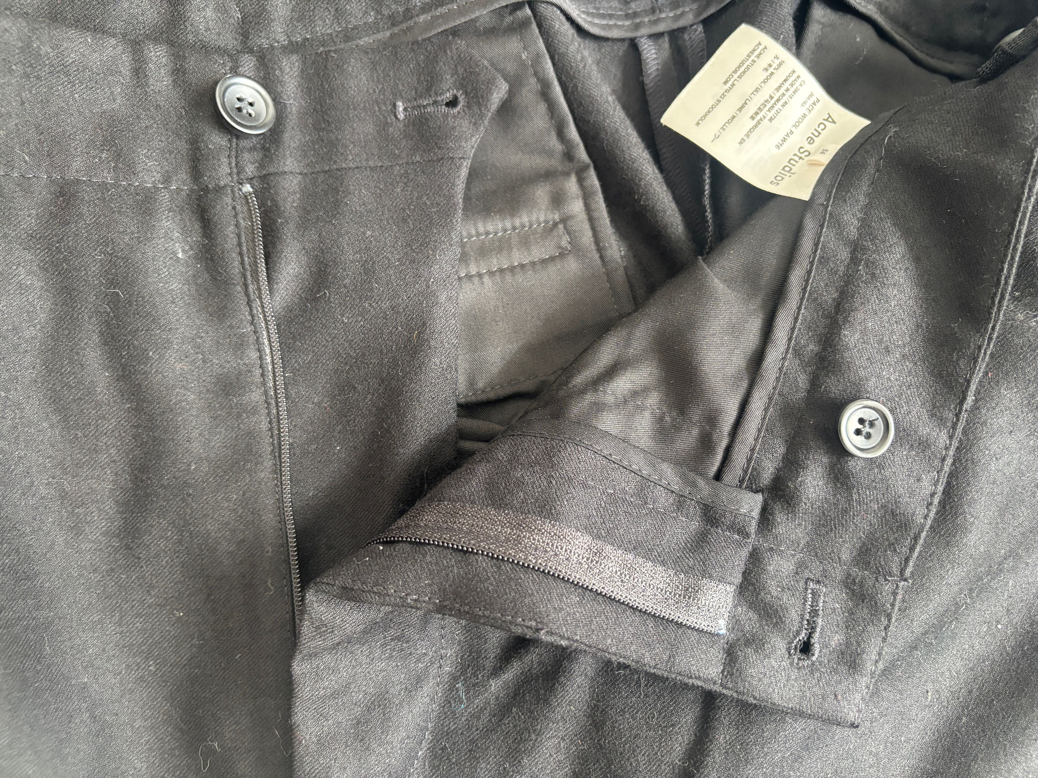 Acne Studios $315 Black Wool Drawstring Hem Lounge Pants -38 Size US 38 / EU 54 - 10 Thumbnail