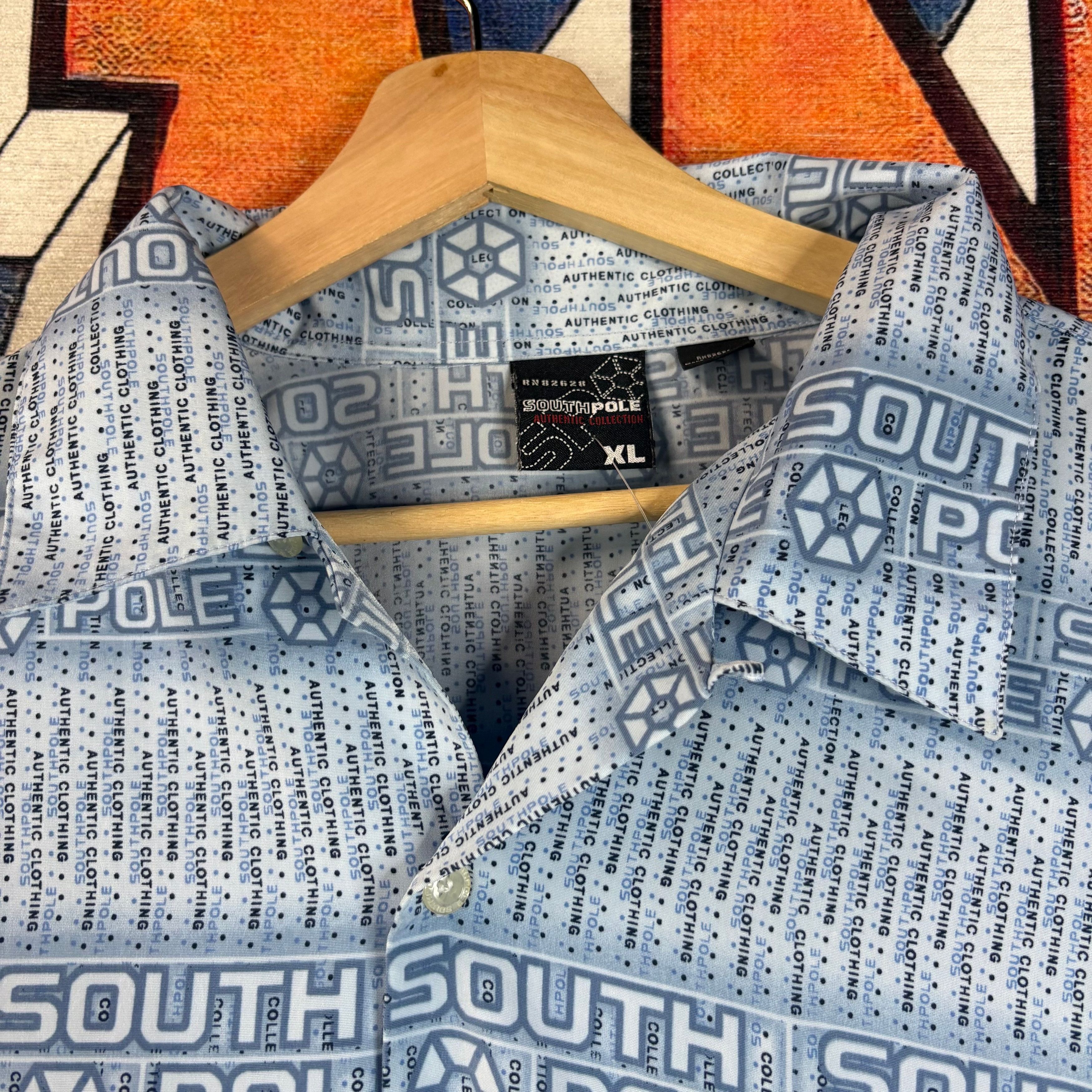 Southpole Y2K South Pole Aop Rayon Button Up Size XL Size US XL / EU 56 / 4 - 2 Thumbnail