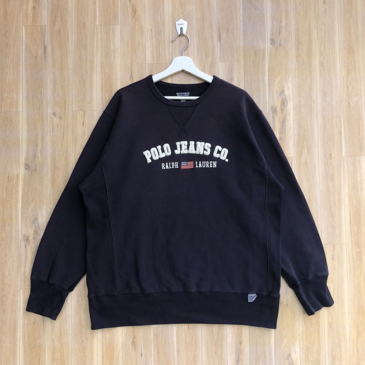 Polo Ralph Lauren × Ralph Lauren Vintage Polo Jeans by Polo Ralph Lauren Pullover Sweatshirt Size US L / EU 52-54 / 3 - 1 Thumbnail