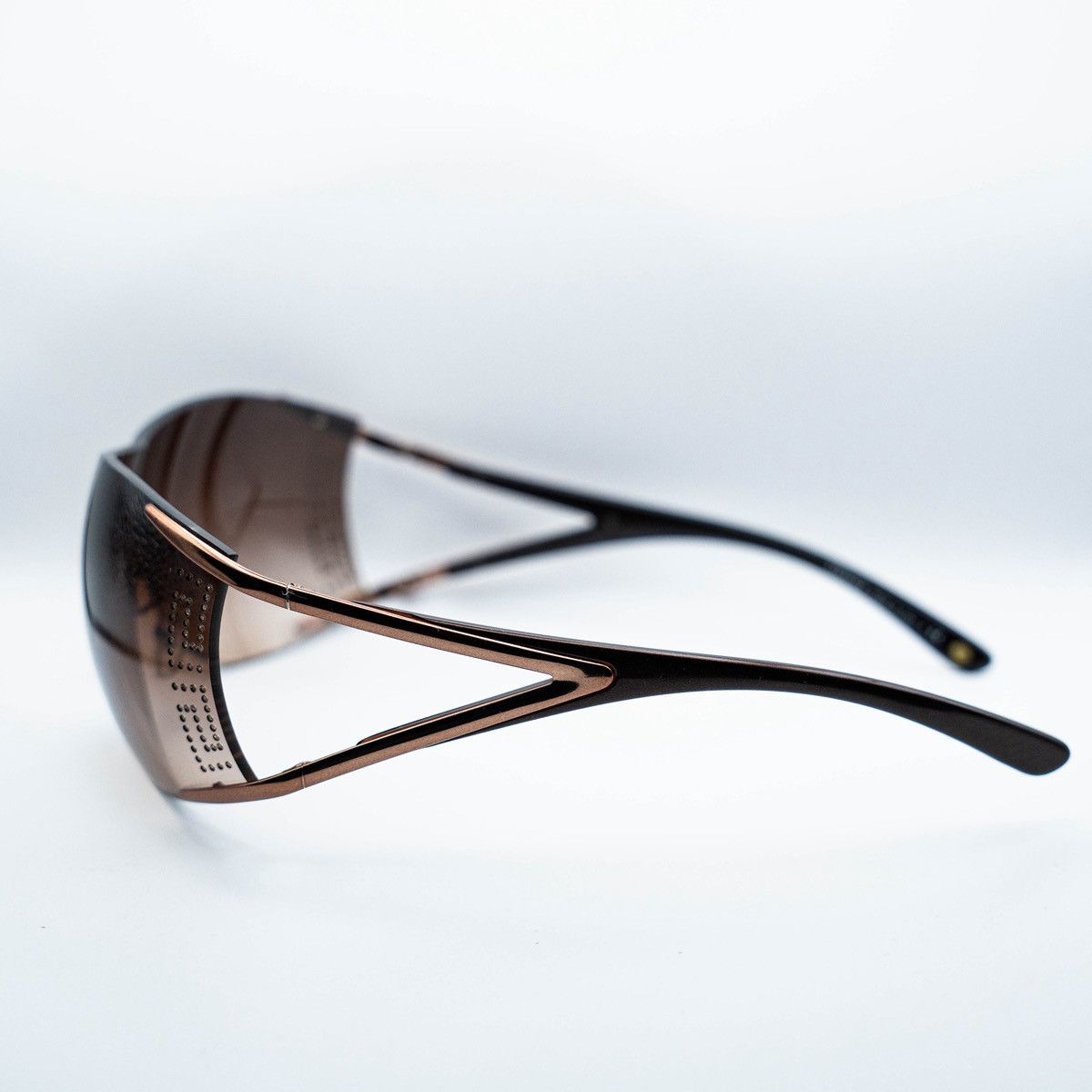 Versace Vintage y2k Versace shield sunglasses Size ONE SIZE - 4 Thumbnail