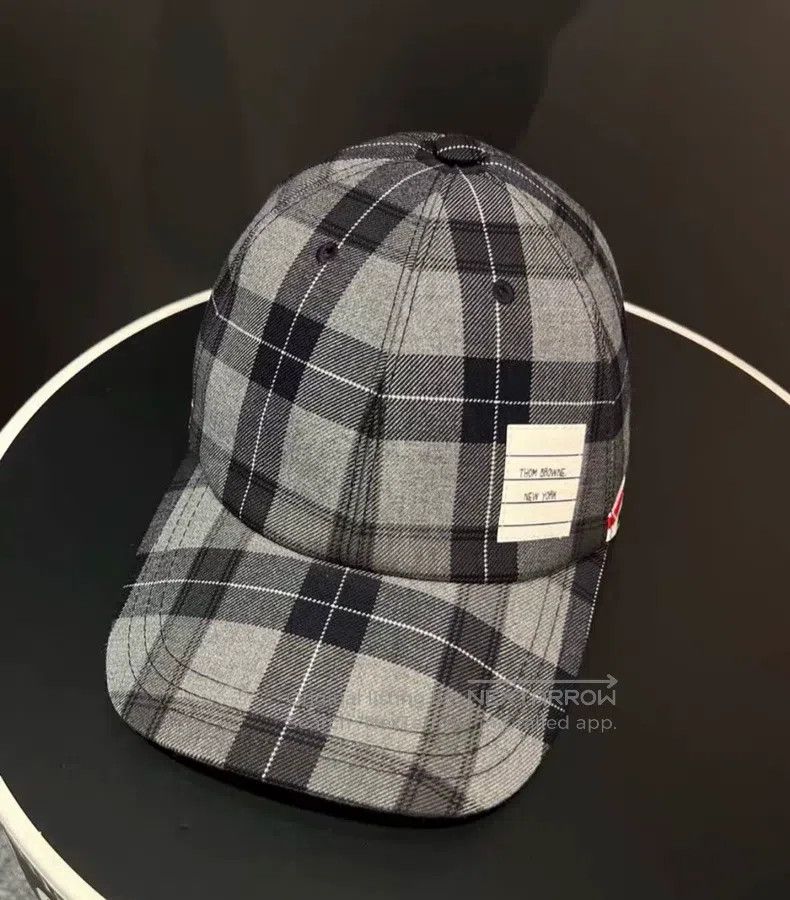 Thom Browne Thom Browne size S Plaid Baseball Cap Size ONE SIZE - 5 Thumbnail