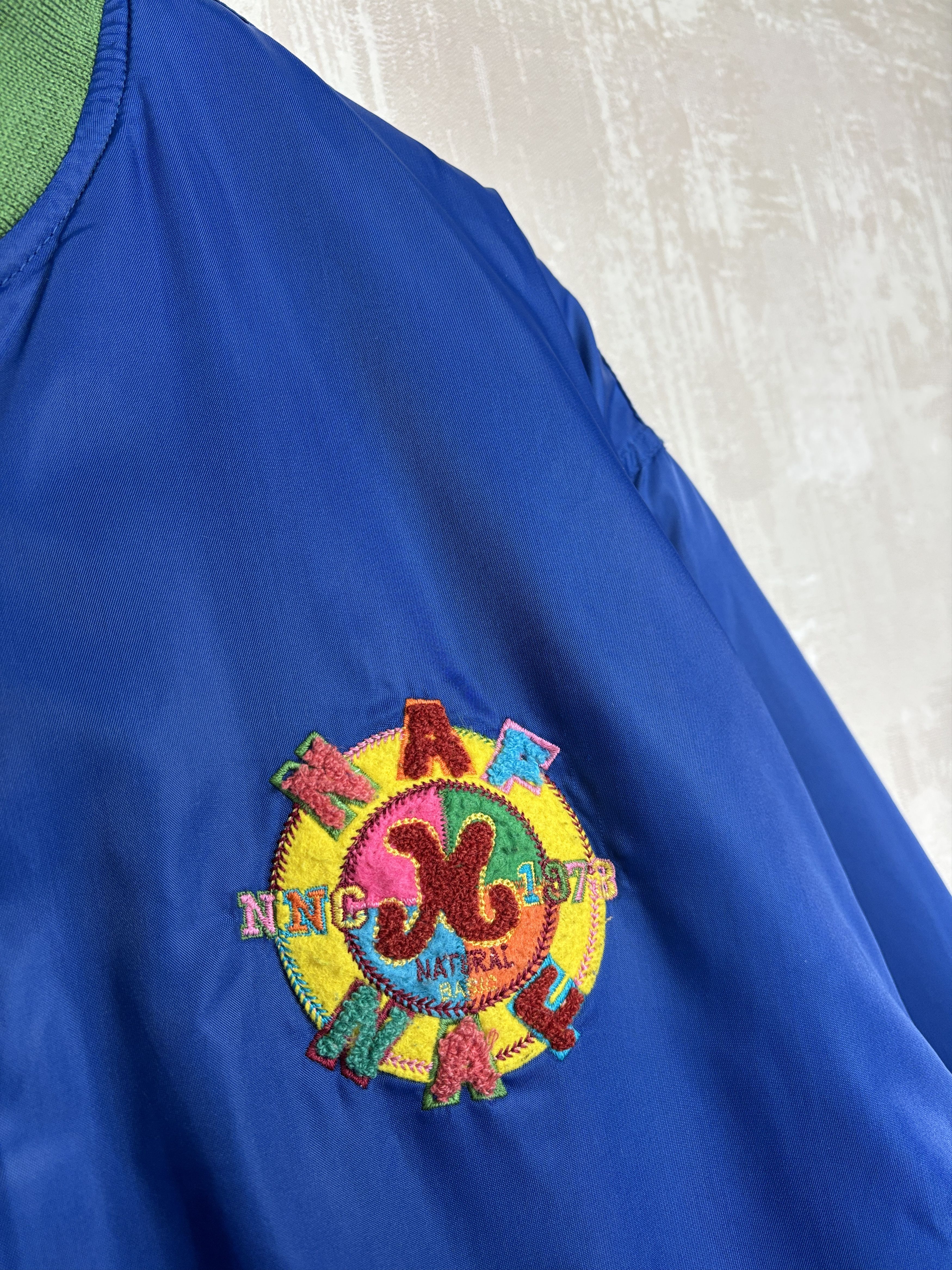 Vintage 90's NAF NAF Vintage Bomber Jacket Size fits to 2XL / 3XL Size US XXL / EU 58 / 5 - 5 Thumbnail