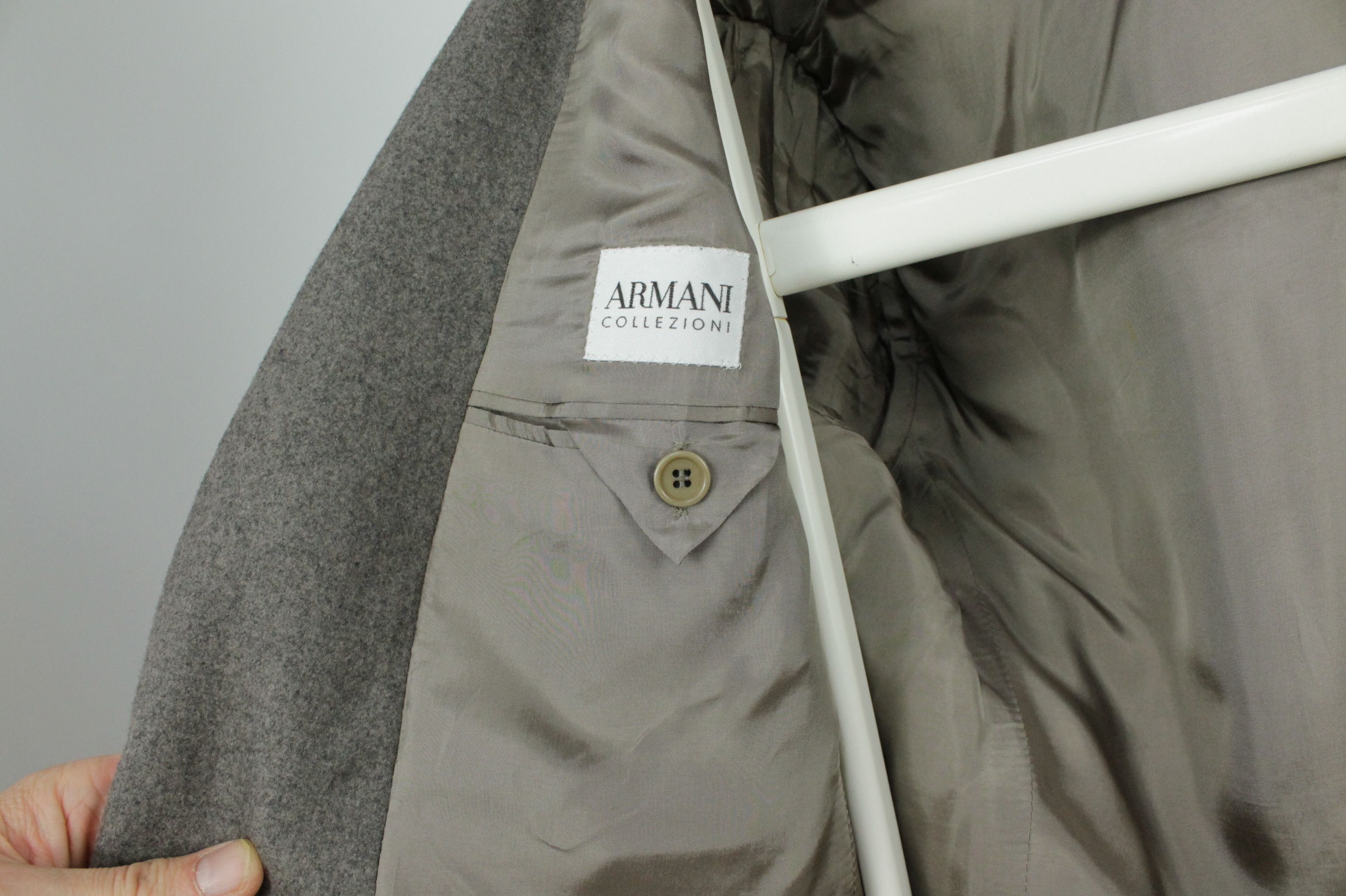 Armani Collezioni Armani Collezioni Gray Fleece Wool Sport Coat Blazer Jacket Size US M / EU 48-50 / 2 - 8 Thumbnail