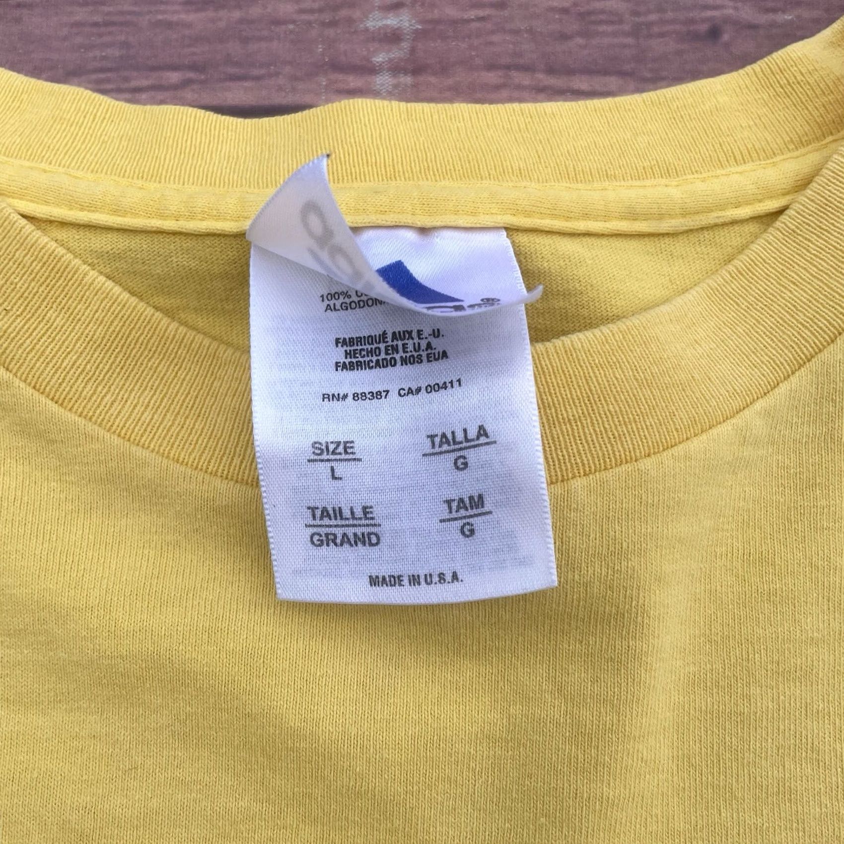 Adidas VINTAGE Adidas Boston Marathon 106th Spell Out 2002 Yellow Shirt Tee Mens L Size US L / EU 52-54 / 3 - 7 Thumbnail