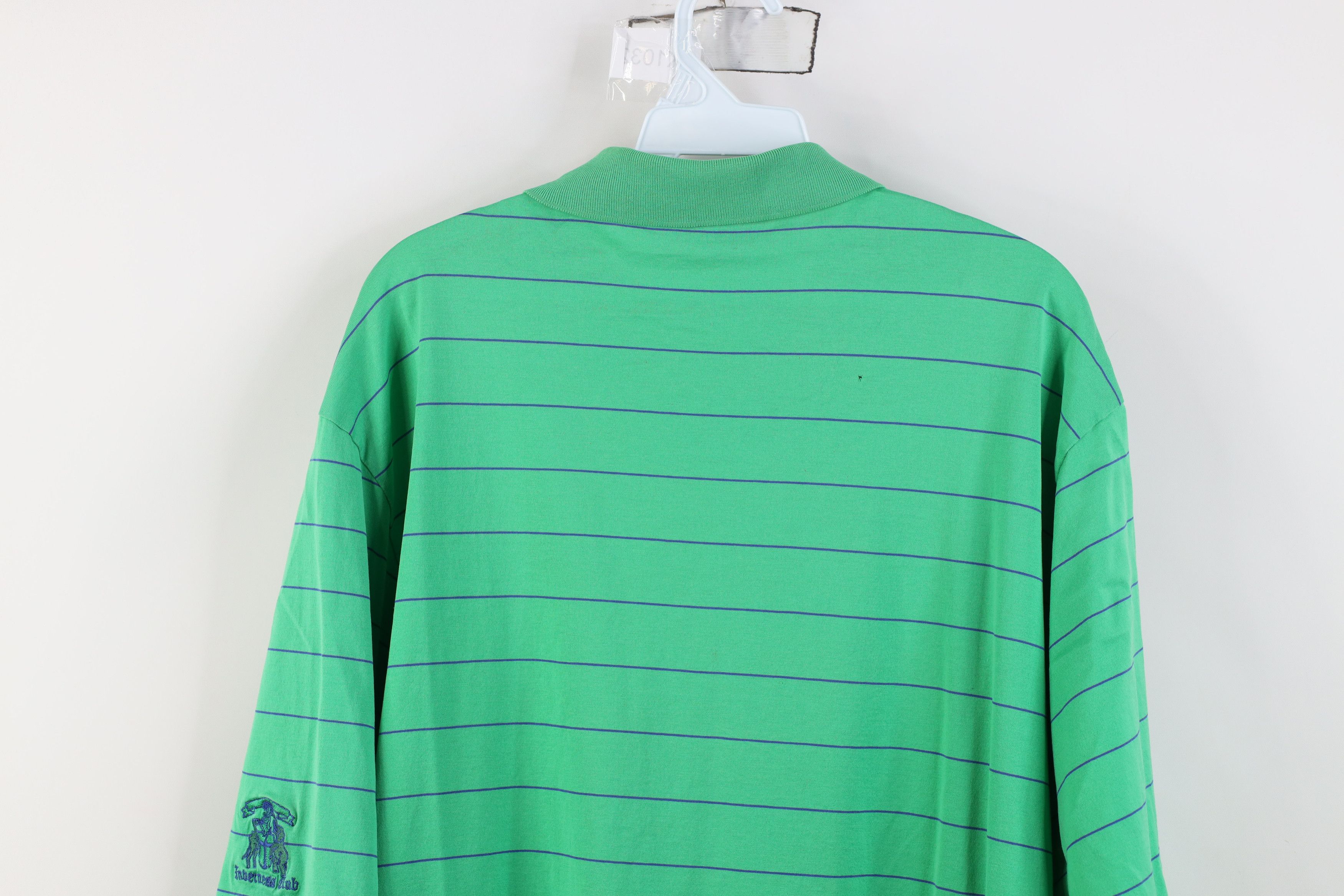Ralph Lauren Vintage Polo Golf Ralph Lauren Striped Golfing Polo Green Size US XL / EU 56 / 4 - 14 Thumbnail