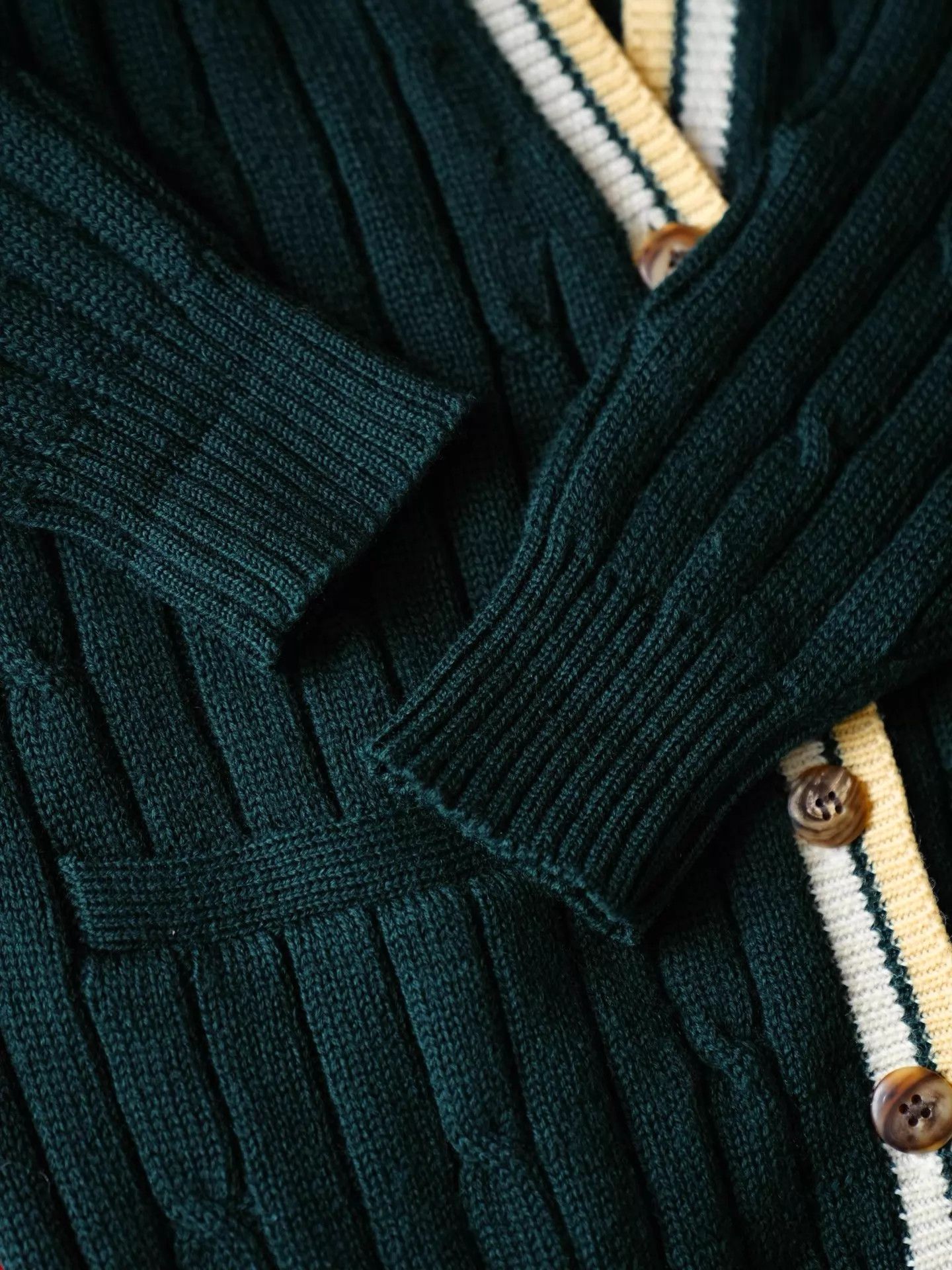 Burberry Burberry Vintage Forest Green Wool Sporty Preppy Cardigan Size M / US 6-8 / IT 42-44 - 6 Thumbnail