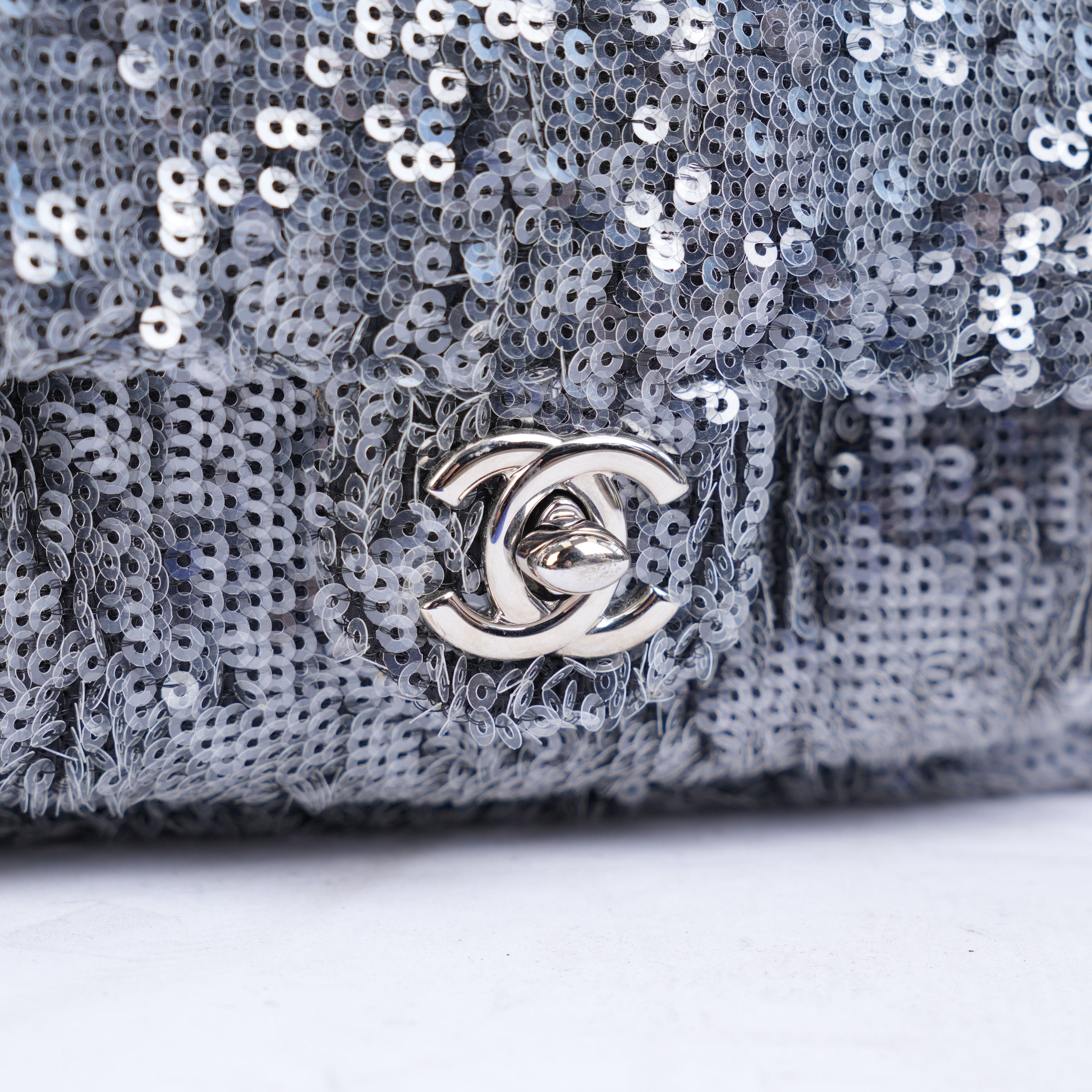 Chanel CHANEL BLACK 2018 SEQUIN WATERFALL TINY BACKPACK Size ONE SIZE - 8 Thumbnail
