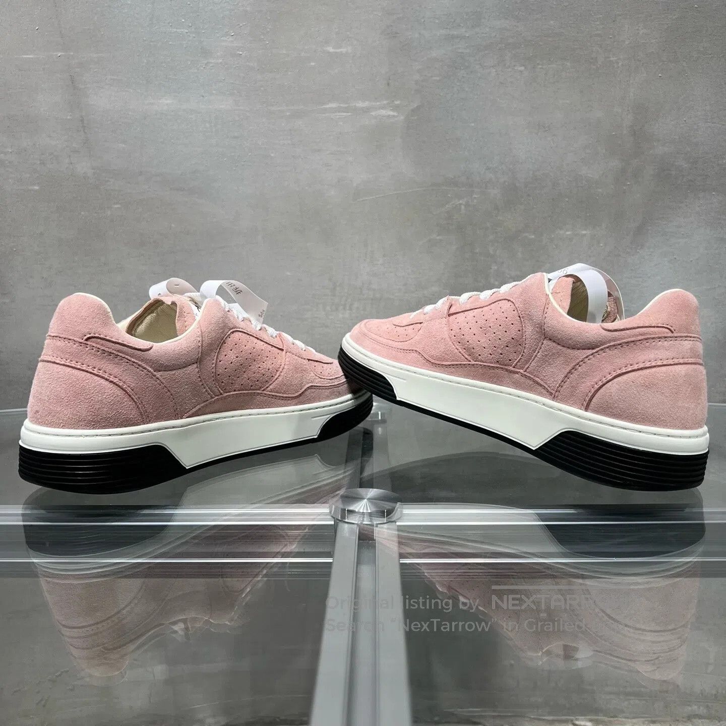 Chanel Chanel Pink Double-C Suede Board Shoes Size US 7.5 / IT 37.5 - 5 Thumbnail