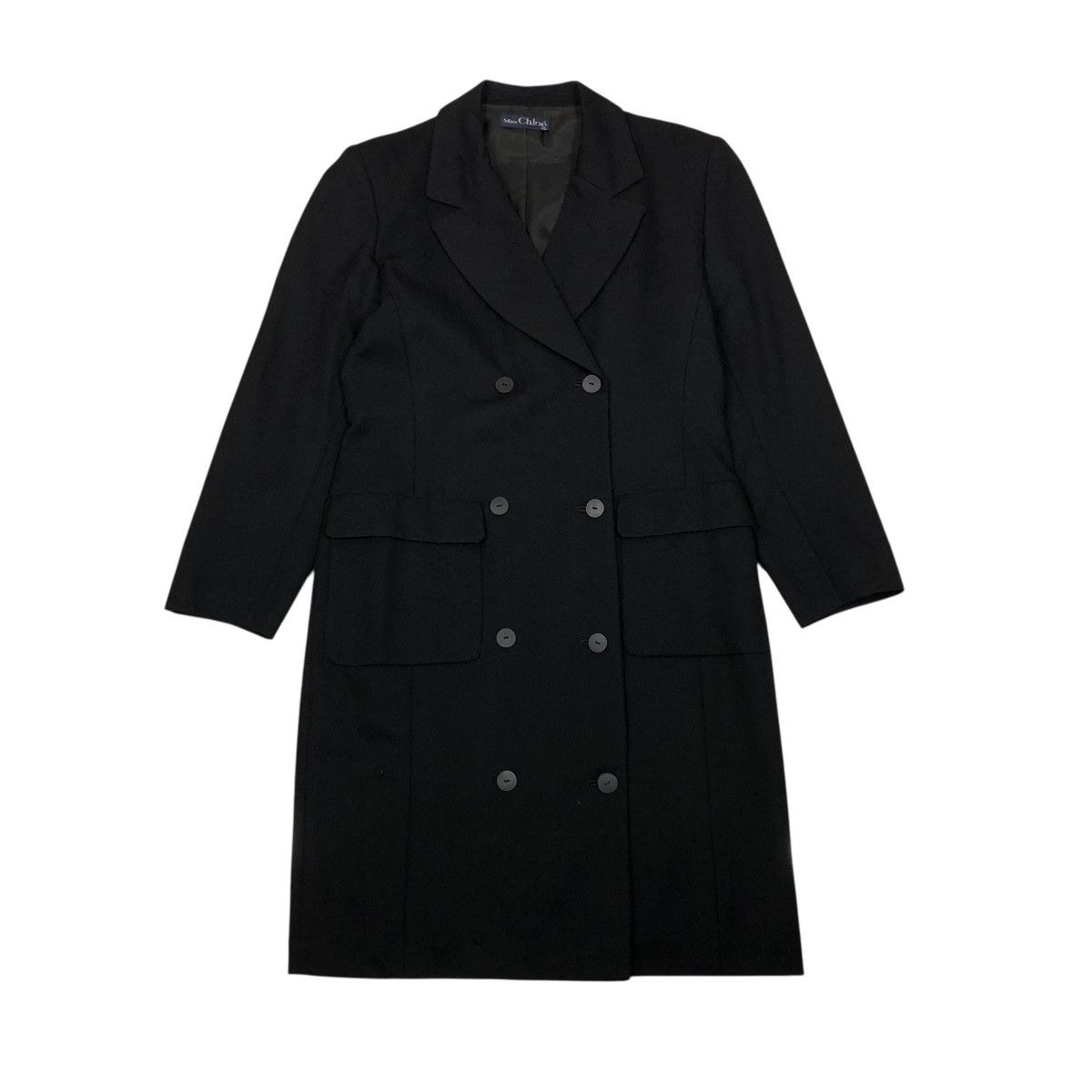 Chloe 🔥VINTAGE LONG COAT DOUBLE BREAST MISS CHLOE Size S / US 4 / IT 40 - 1 Thumbnail