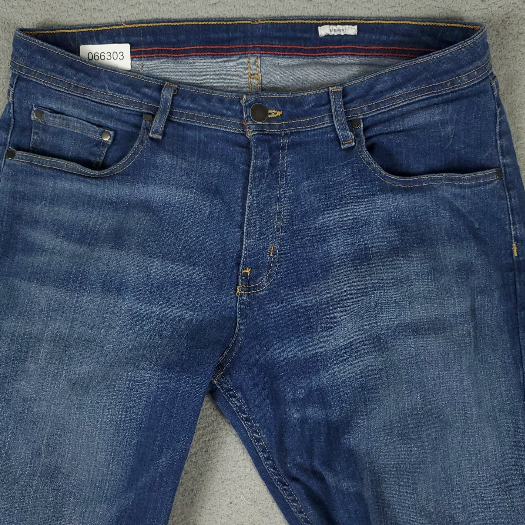 Denime Hawker Rye Jeans Mens 38x30 Blue Denim Straight Leg Pants Size US 38 / EU 54 - 2 Thumbnail