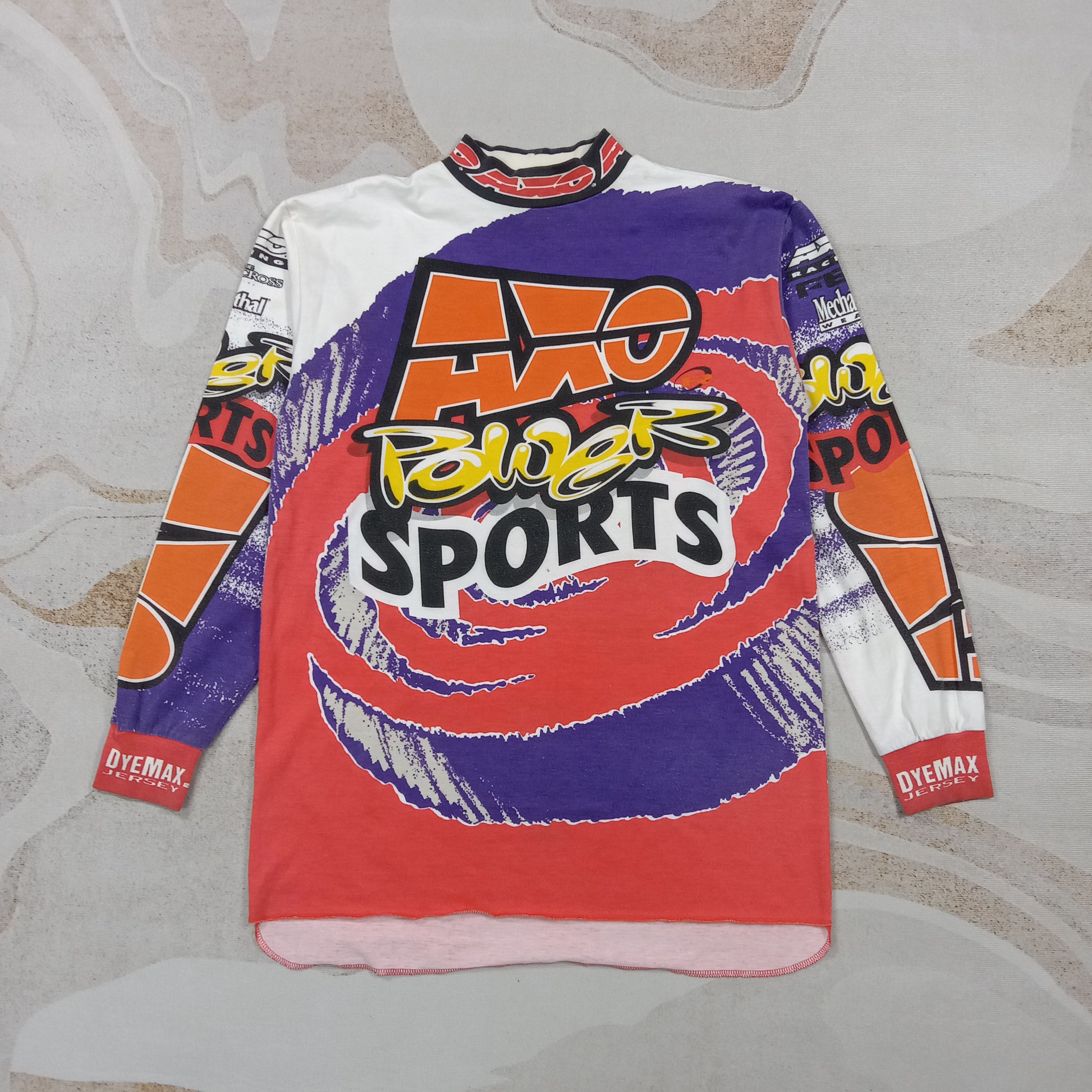 Japanese Brand Axo Power Sports Extreme Racing Dyemax Tshirt C276N78 Size US M / EU 48-50 / 2 - 1 Thumbnail