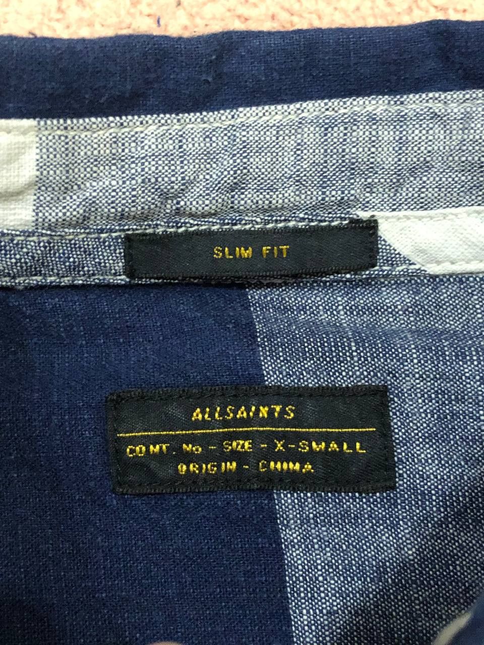 Allsaints Allsaints Mens Flannel Plaid Shirt STREETWEAR Size US XS / EU 42 / 0 - 2 Thumbnail