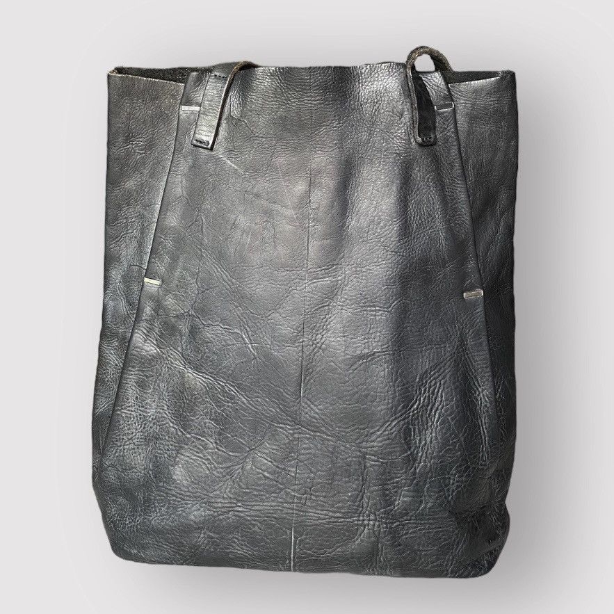 image of Julius Leather Tote Bag in Black, Men's